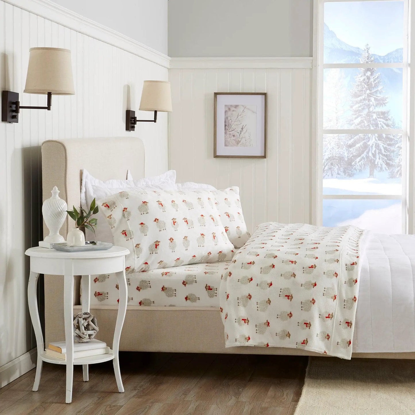 Printed Plush Sheet - Velvet Luxe Collection from PriceLows™