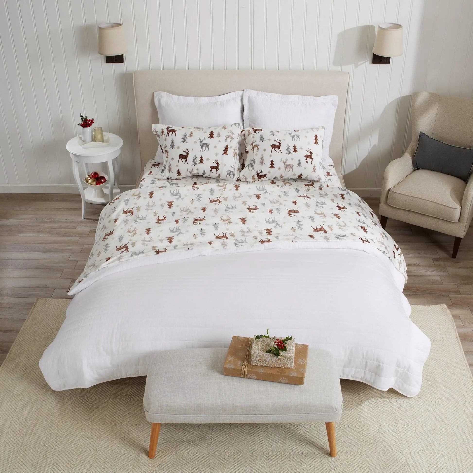 Printed Plush Sheet - Velvet Luxe Collection from PriceLows™