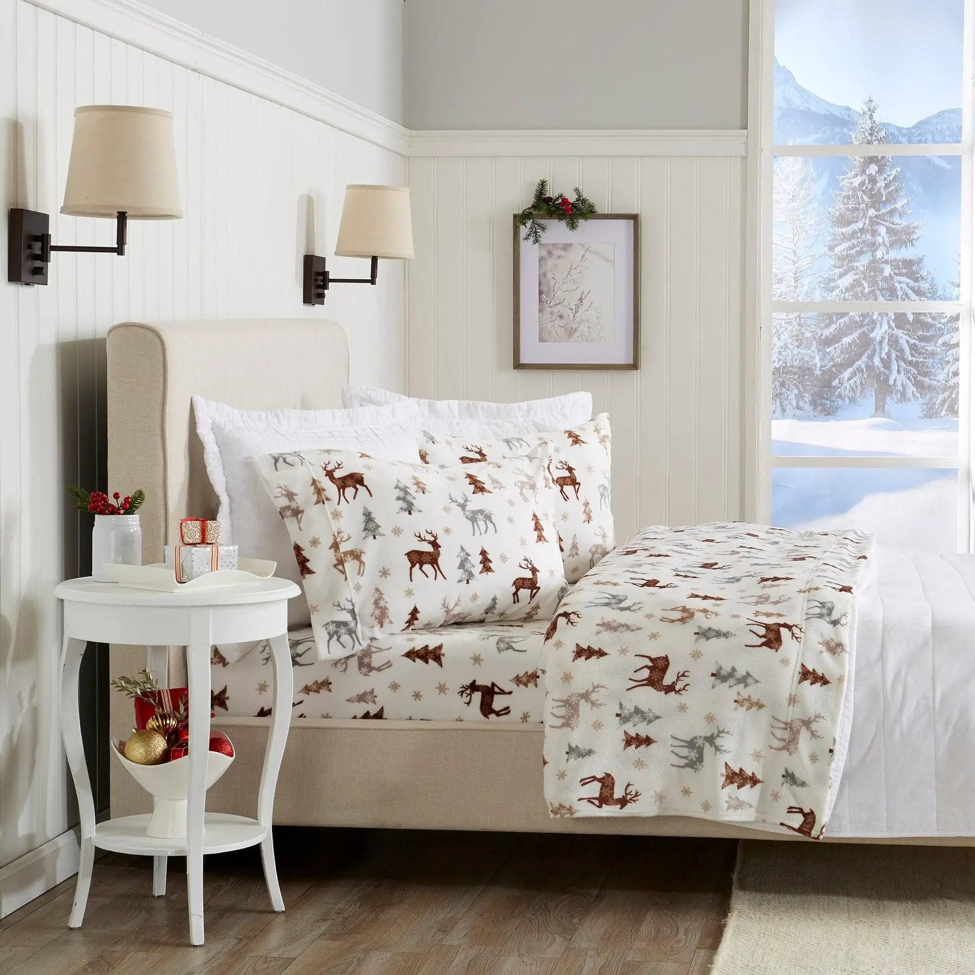 Printed Plush Sheet - Velvet Luxe Collection from PriceLows™