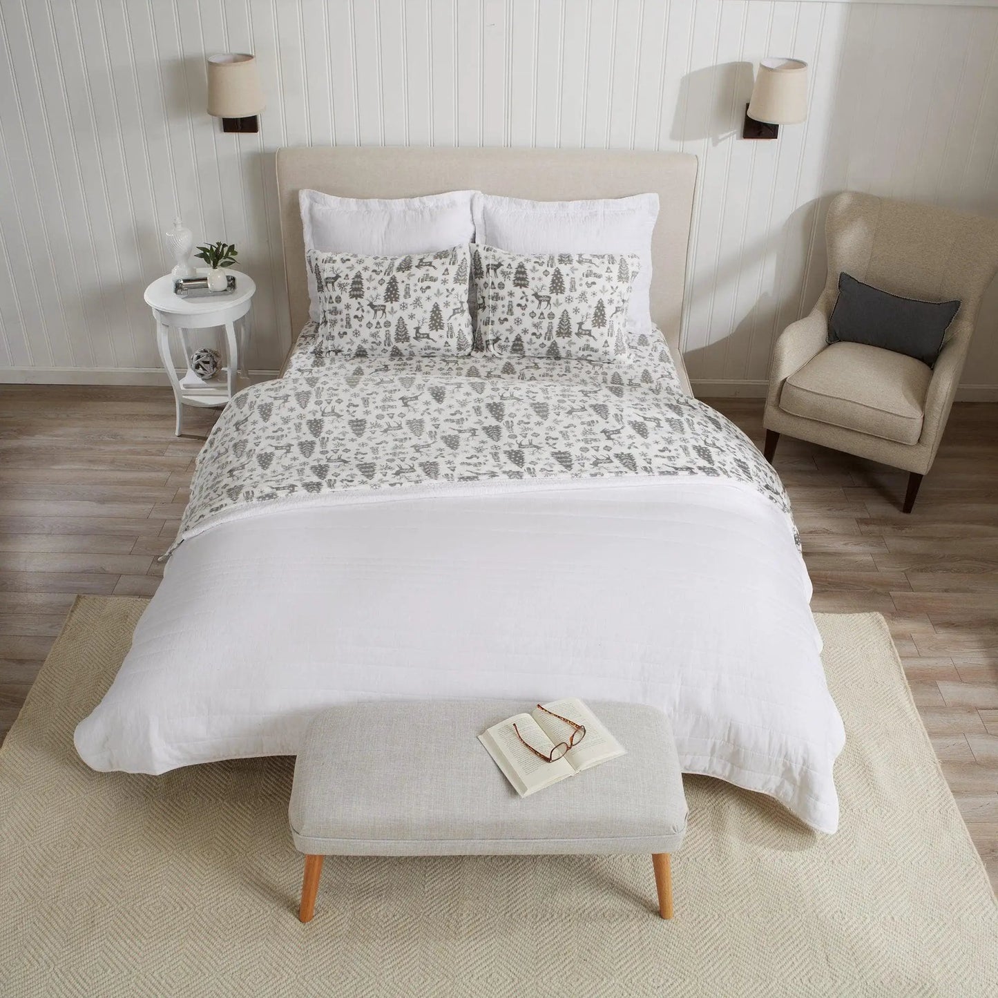 Printed Plush Sheet - Velvet Luxe Collection from PriceLows™