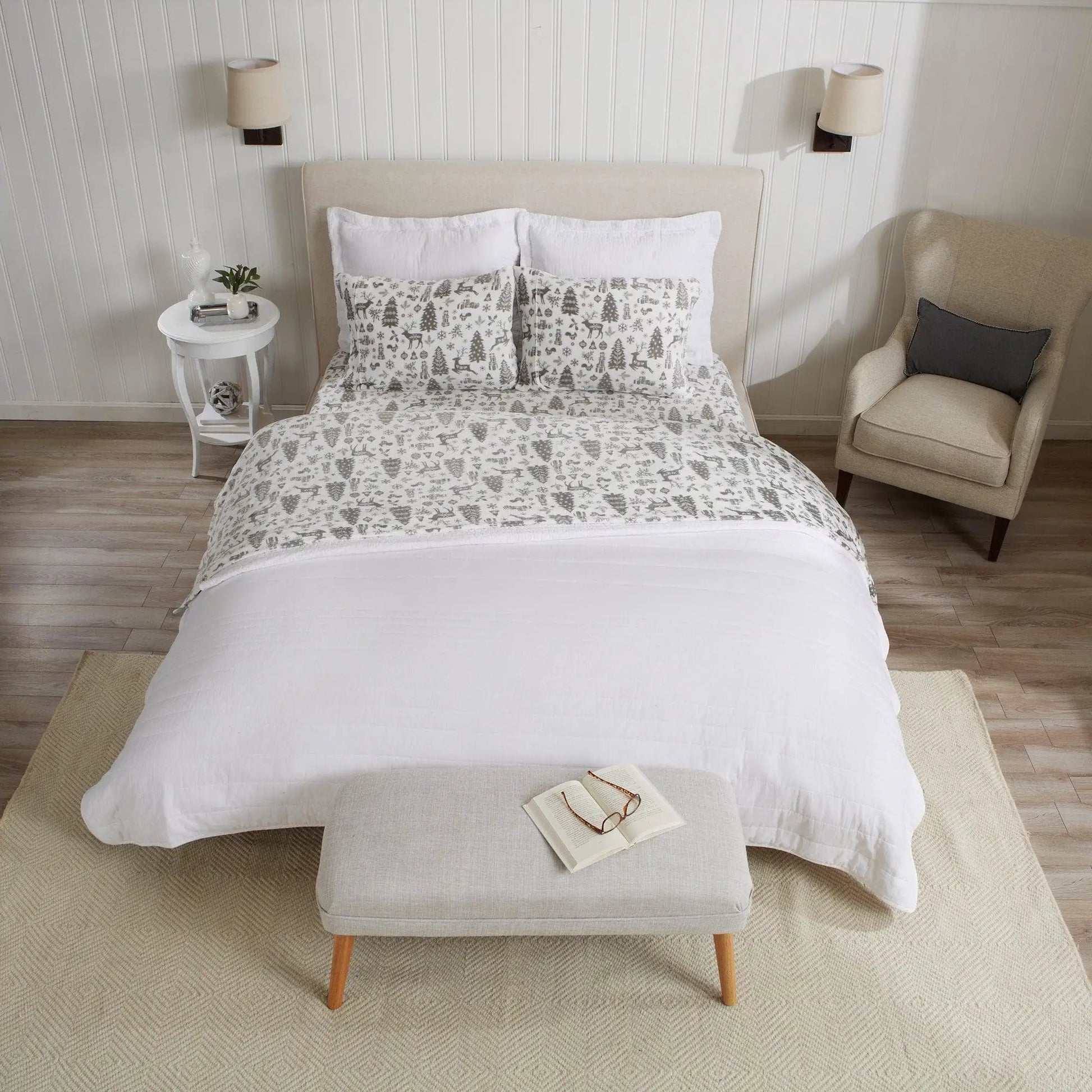 Printed Plush Sheet - Velvet Luxe Collection from PriceLows™