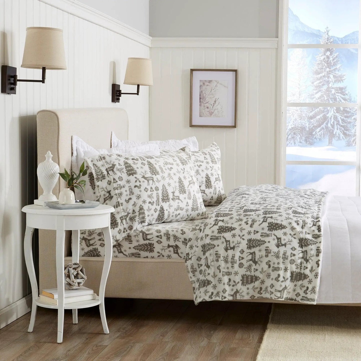Printed Plush Sheet - Velvet Luxe Collection from PriceLows™