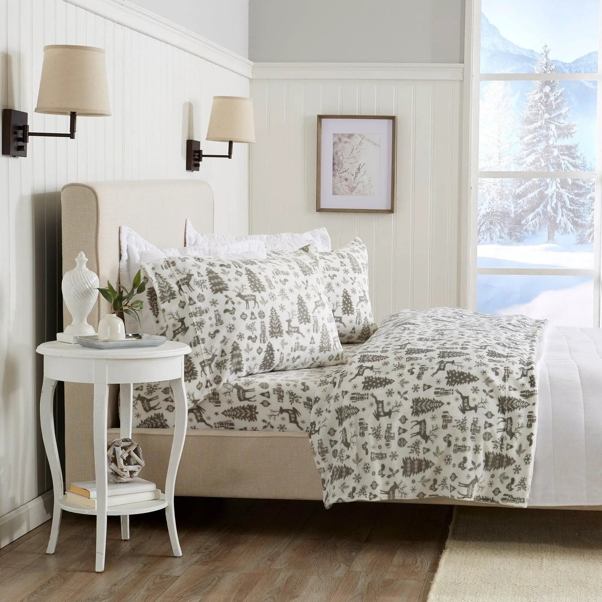 Printed Plush Sheet - Velvet Luxe Collection from PriceLows™