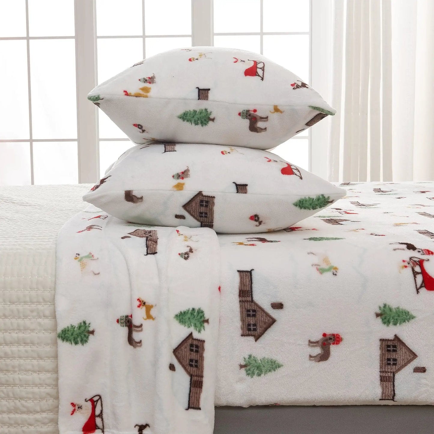 Printed Plush Sheet - Velvet Luxe Collection from PriceLows™