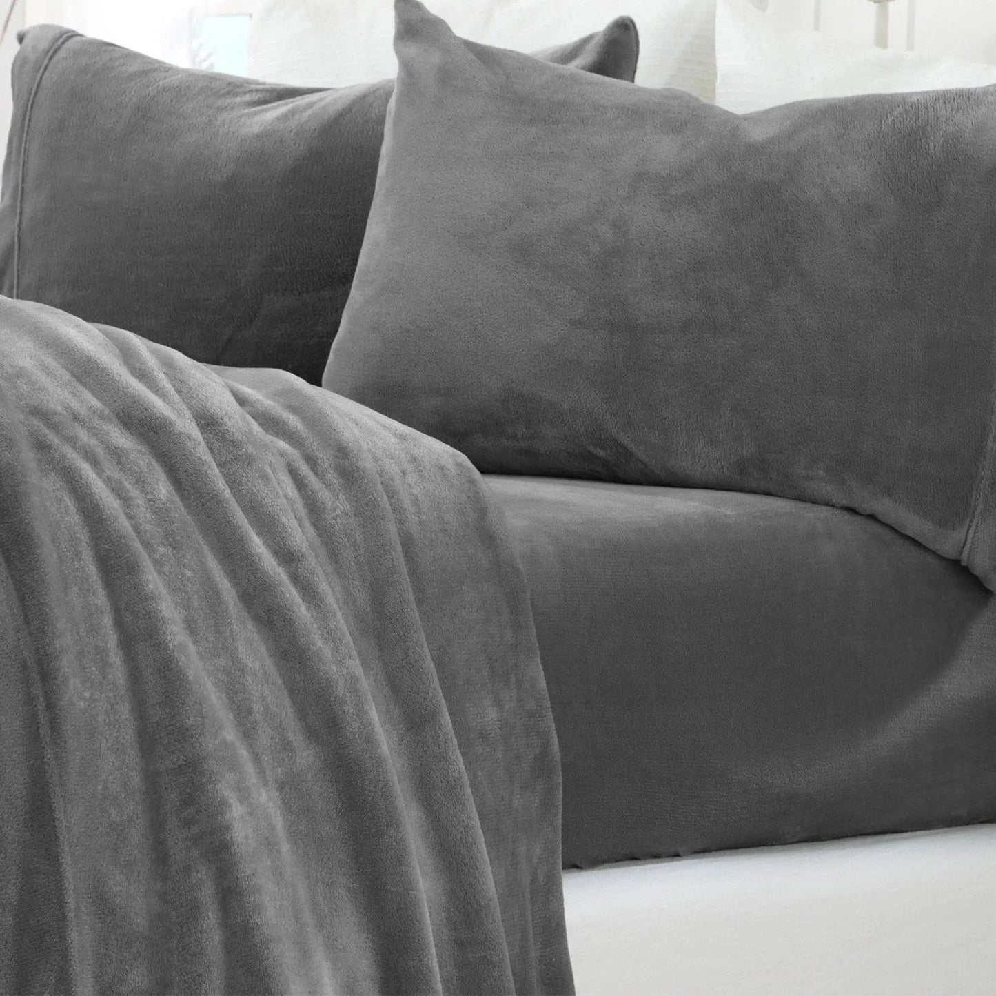 Solid Plush Sheet - Velvet Luxe Collection from PriceLows™