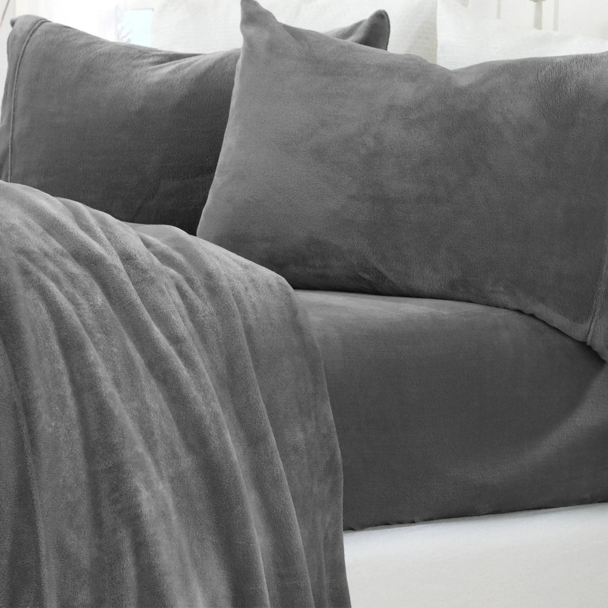 Solid Plush Sheet - Velvet Luxe Collection from PriceLows™