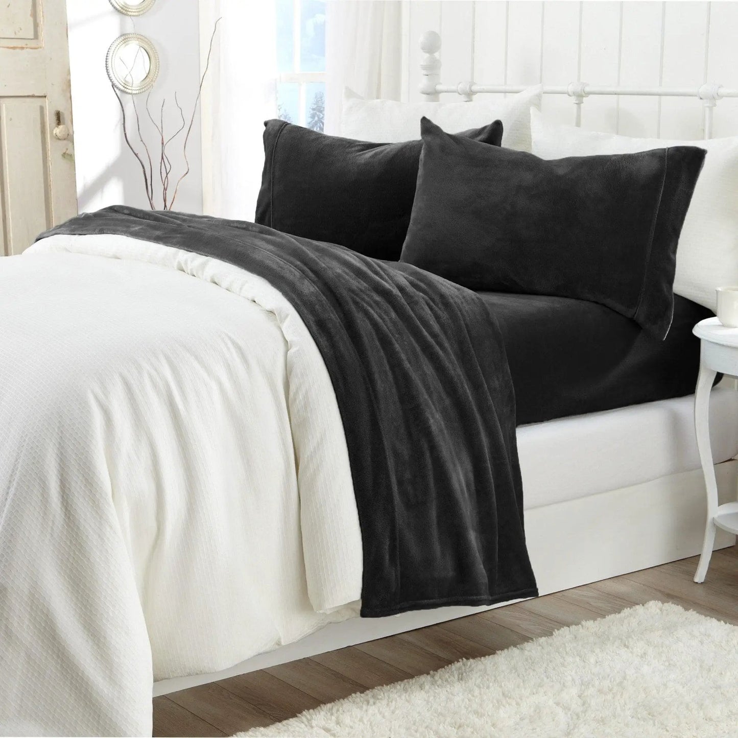 Solid Plush Sheet - Velvet Luxe Collection from PriceLows™