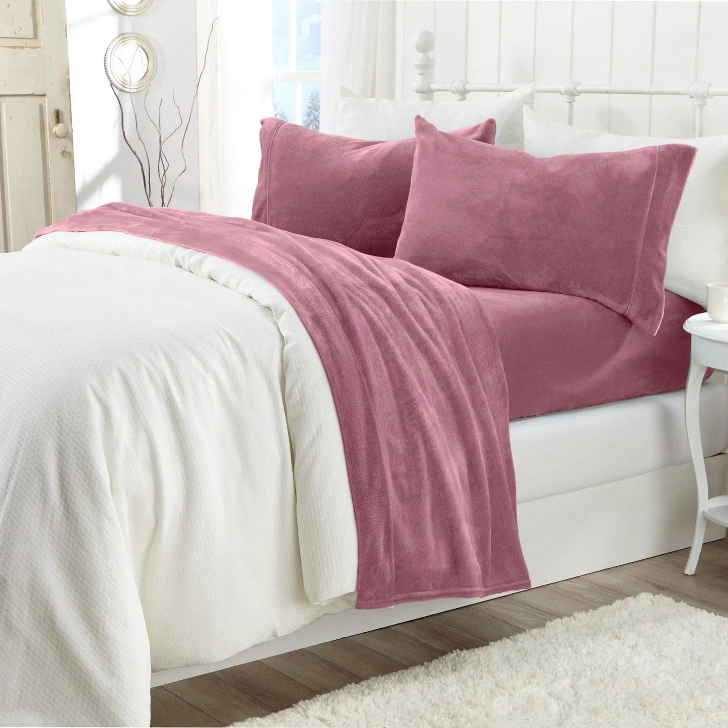 Solid Plush Sheet - Velvet Luxe Collection from PriceLows™