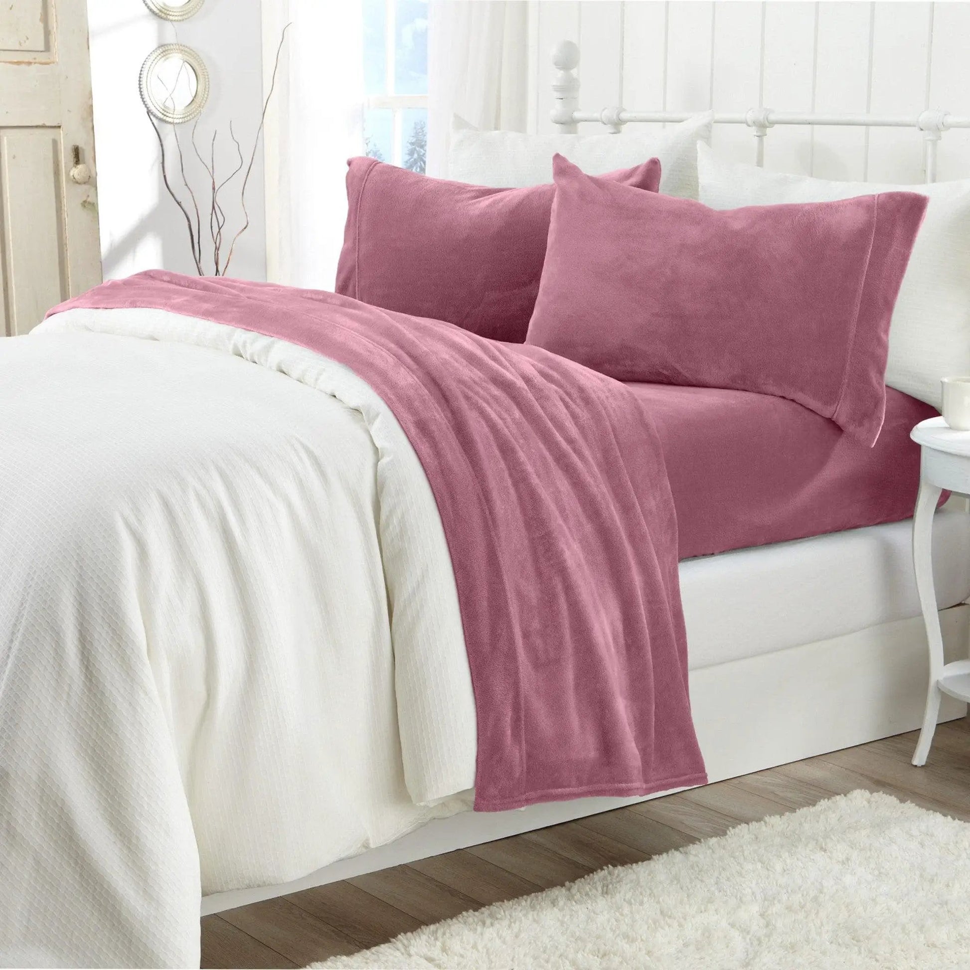 Solid Plush Sheet - Velvet Luxe Collection from PriceLows™