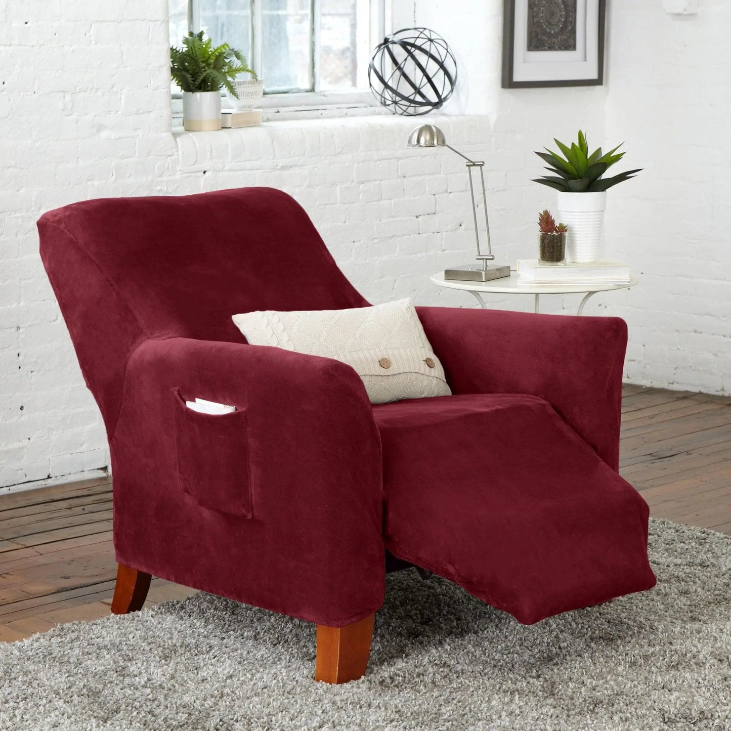 Velvet Stretch Slipcover - Gale Collection from PriceLows™