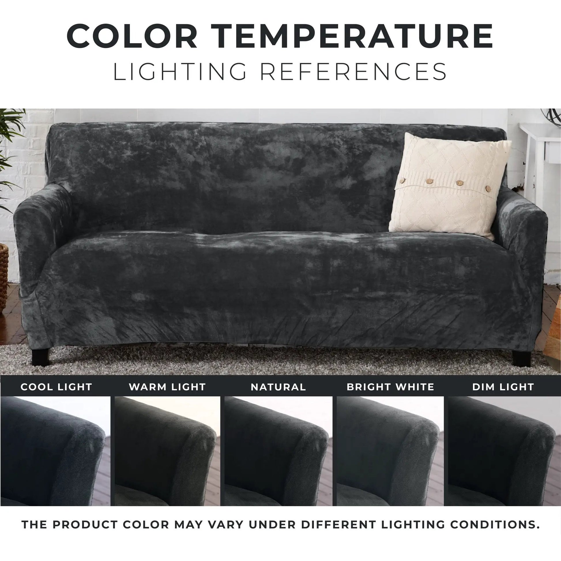 Velvet Stretch Slipcover - Gale Collection from PriceLows™