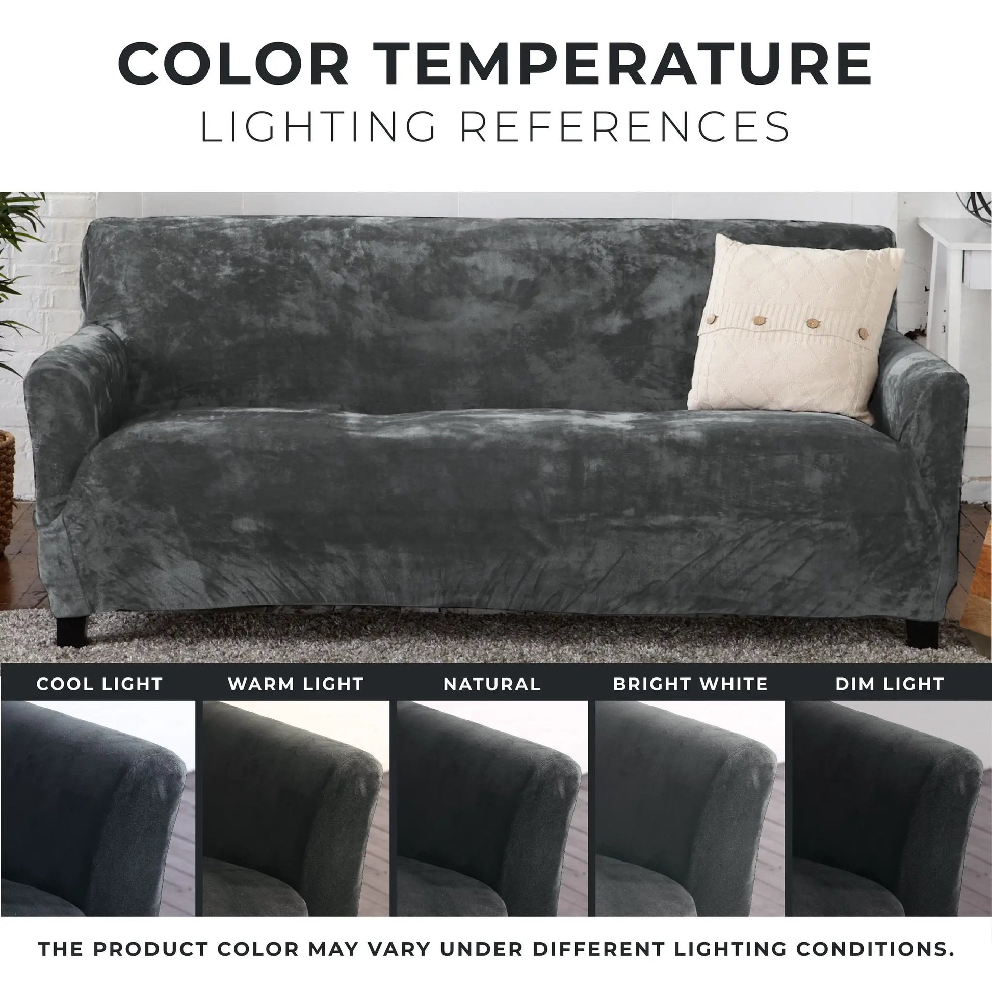 Velvet Stretch Slipcover - Gale Collection from PriceLows™