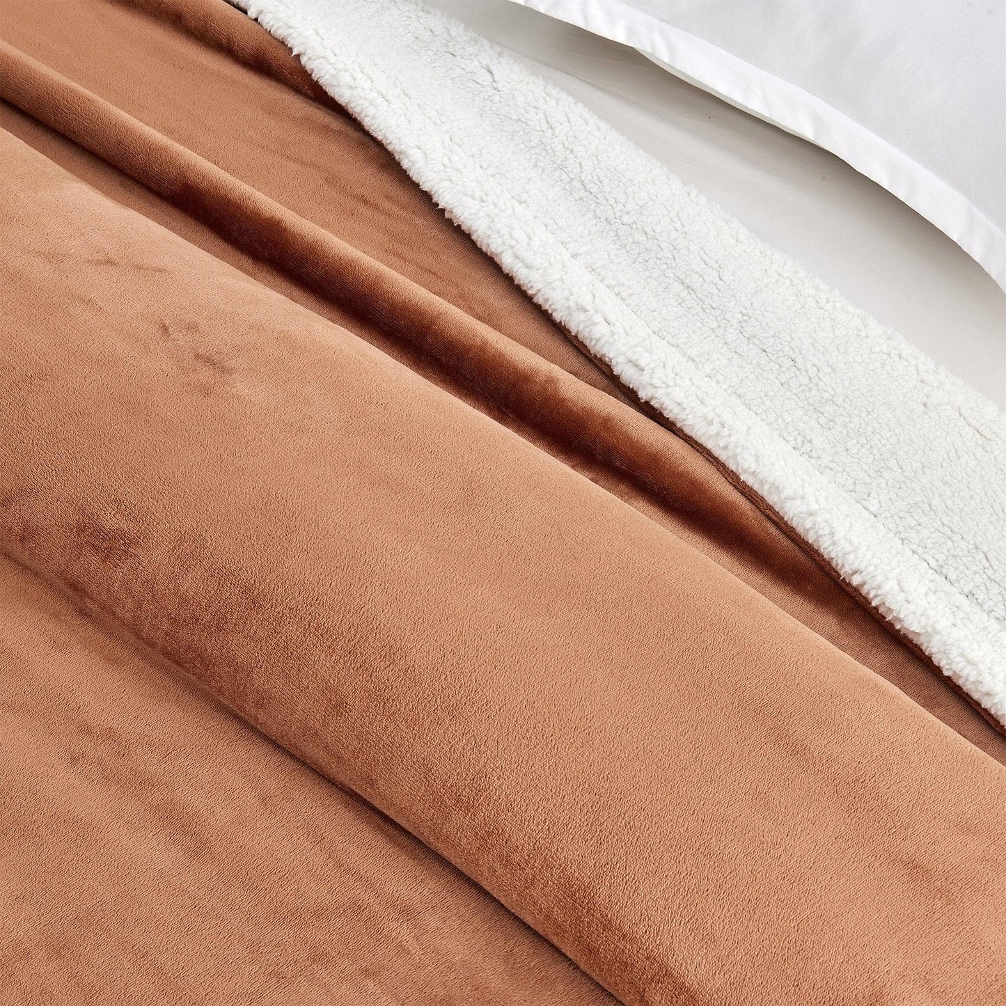 Velvet Plush Sherpa Luxury Bed Blanket - Kinsley Collection from PriceLows™