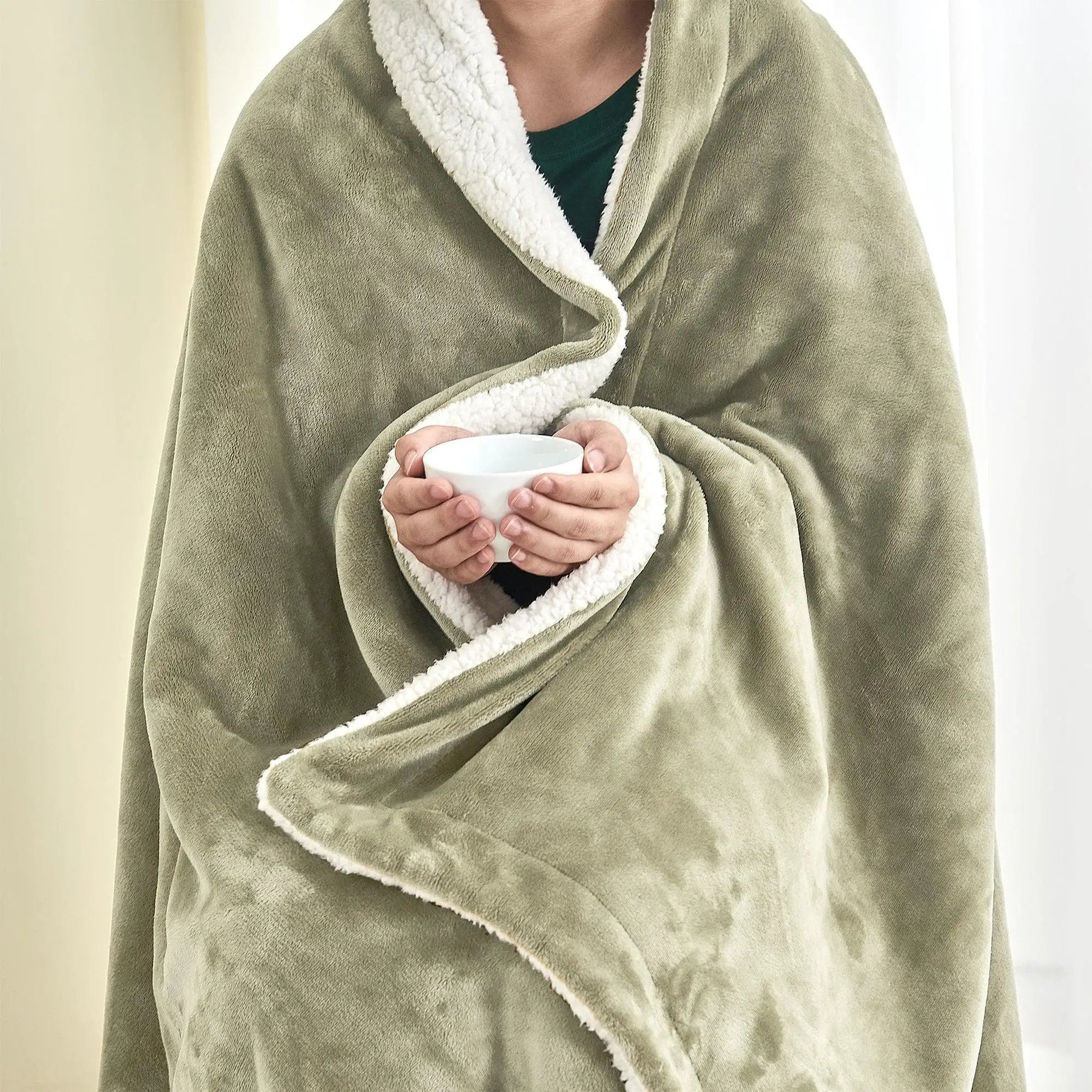 Velvet Plush Sherpa Luxury Bed Blanket - Kinsley Collection from PriceLows™