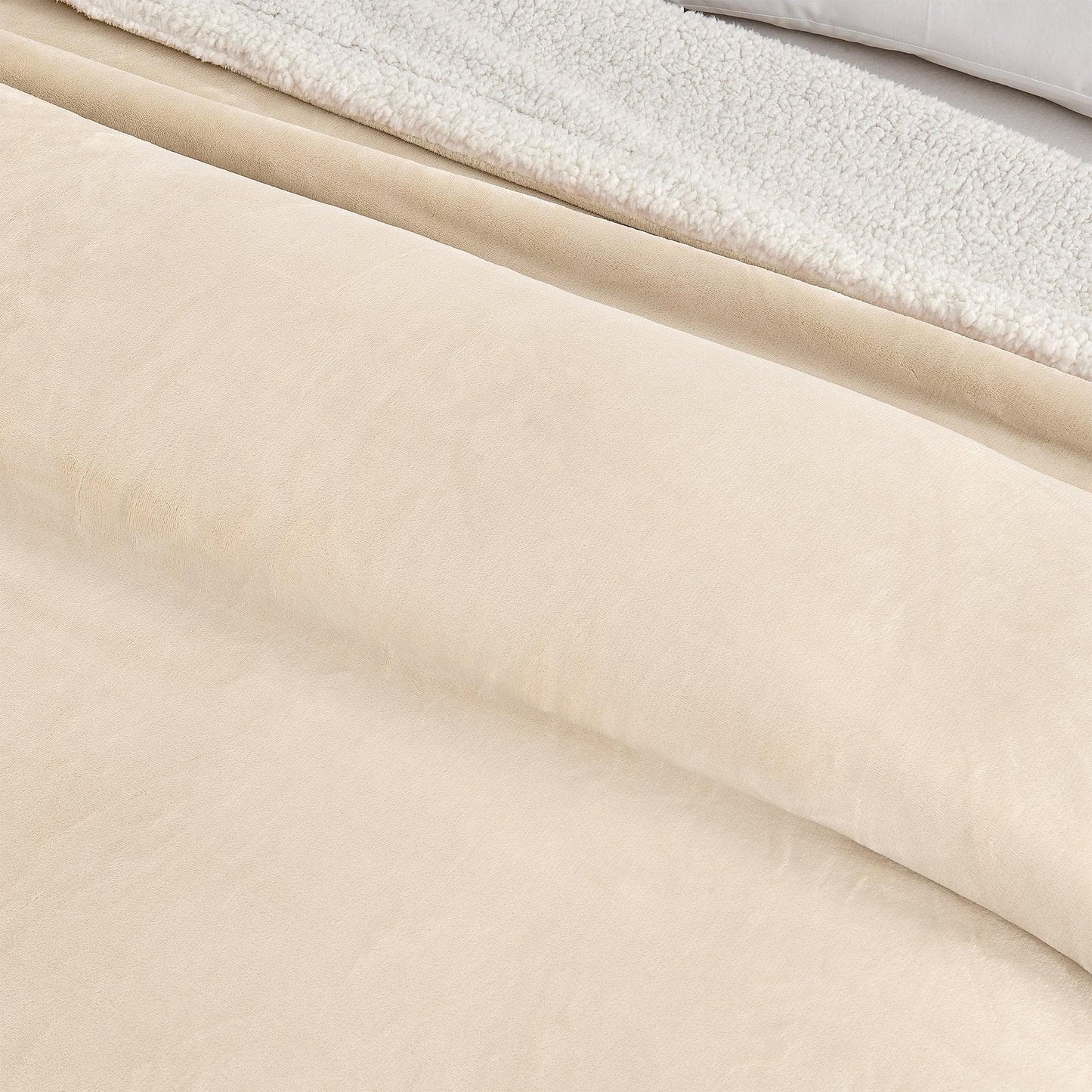 Velvet Plush Sherpa Luxury Bed Blanket - Kinsley Collection from PriceLows™