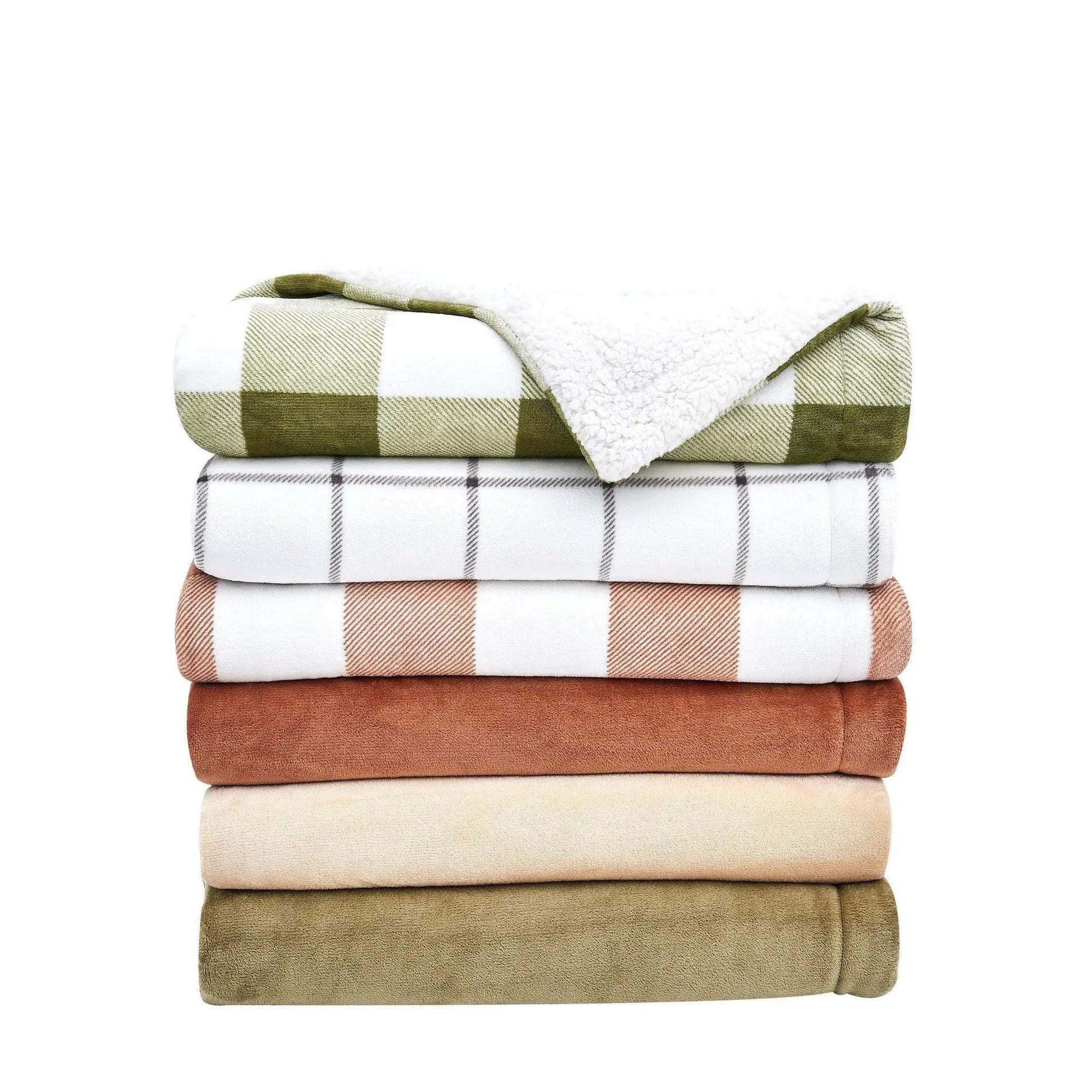 Velvet Plush Sherpa Luxury Bed Blanket - Kinsley Collection from PriceLows™
