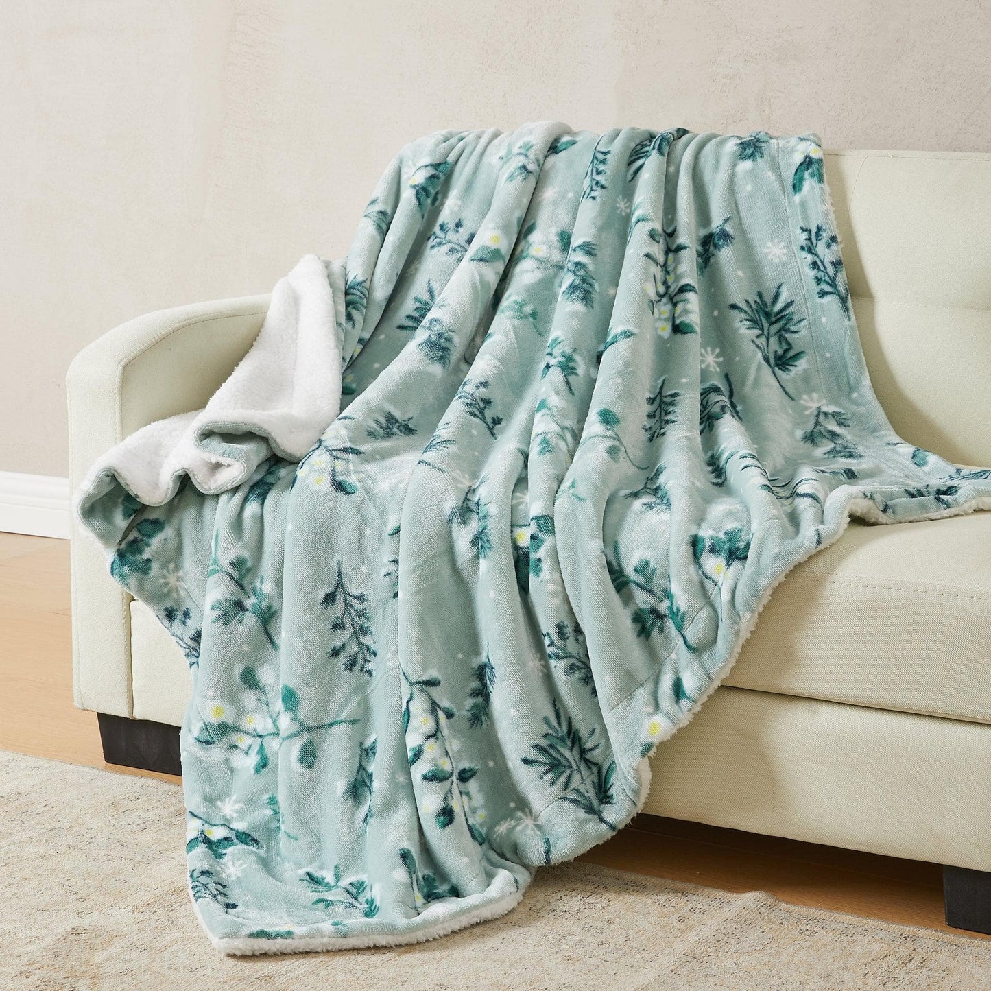Velvet Plush Sherpa Luxury Bed Blanket - Kinsley Collection from PriceLows™