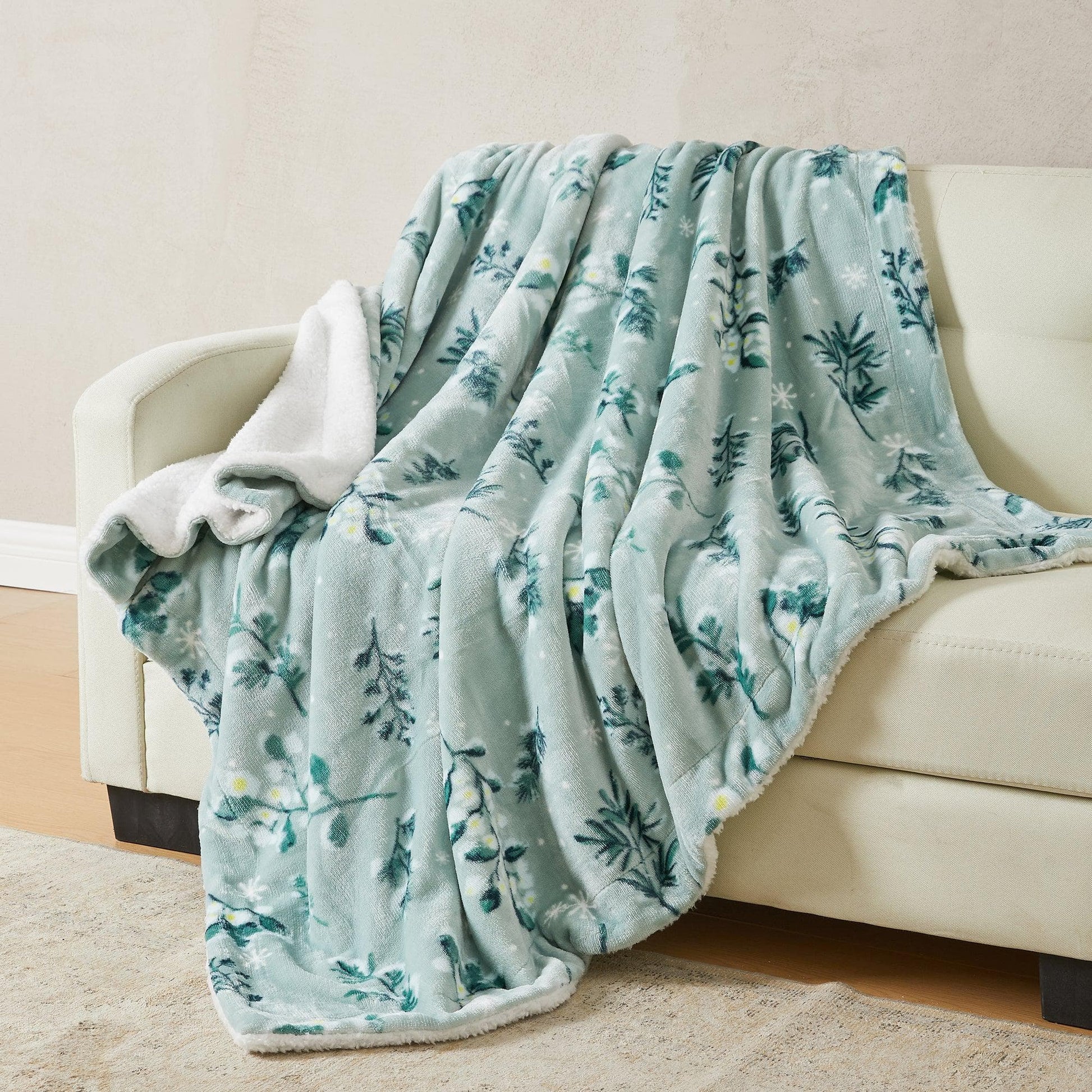 Velvet Plush Sherpa Luxury Bed Blanket - Kinsley Collection from PriceLows™