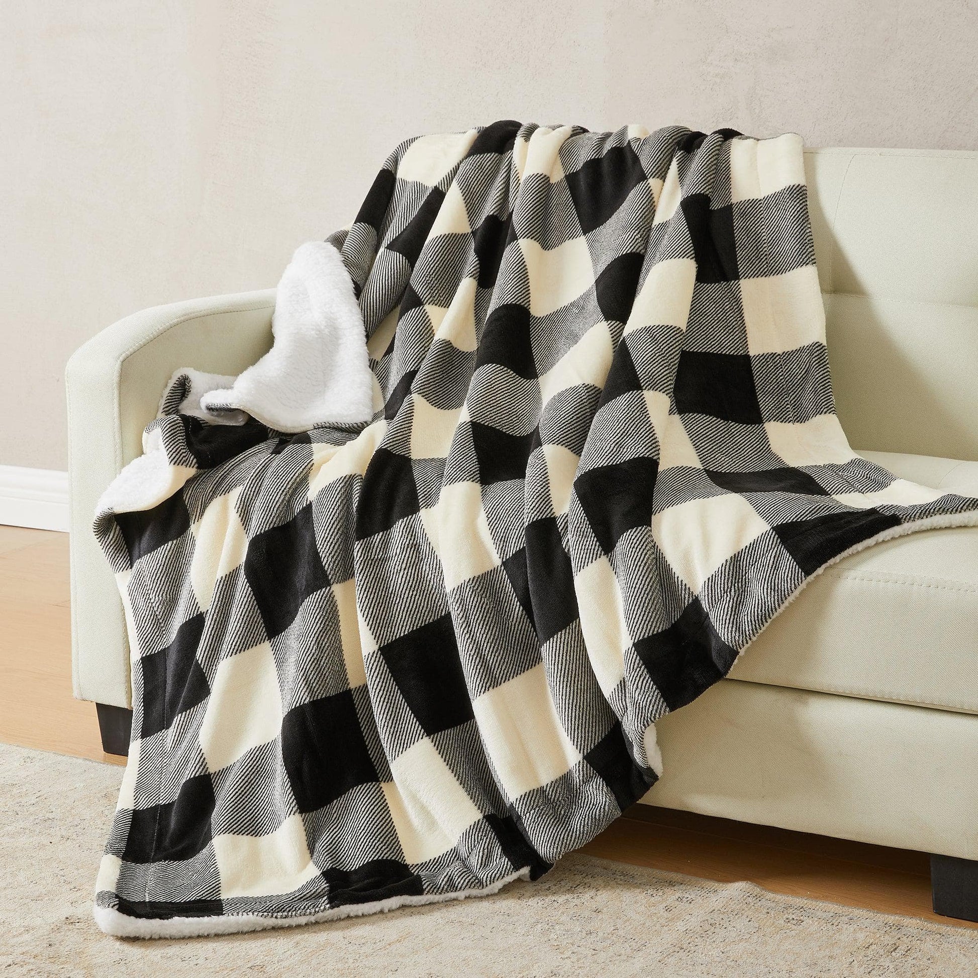 Velvet Plush Sherpa Luxury Bed Blanket - Kinsley Collection from PriceLows™