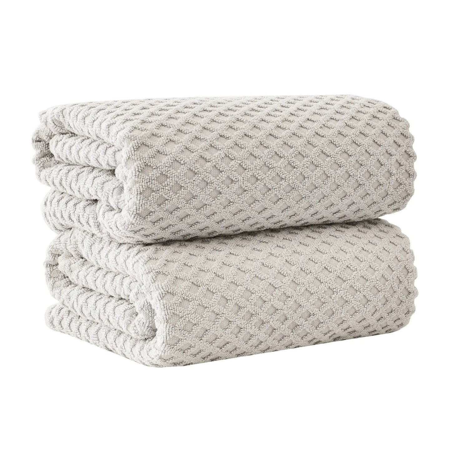 Cotton Diamond Waffle Weave Bath Towel Set - Grayson Collection from PriceLows™