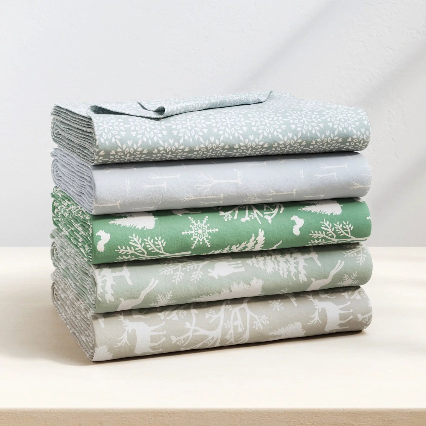 Turkish Cotton Flannel Sheet Set - Elevated Lodge Collection from PriceLows™