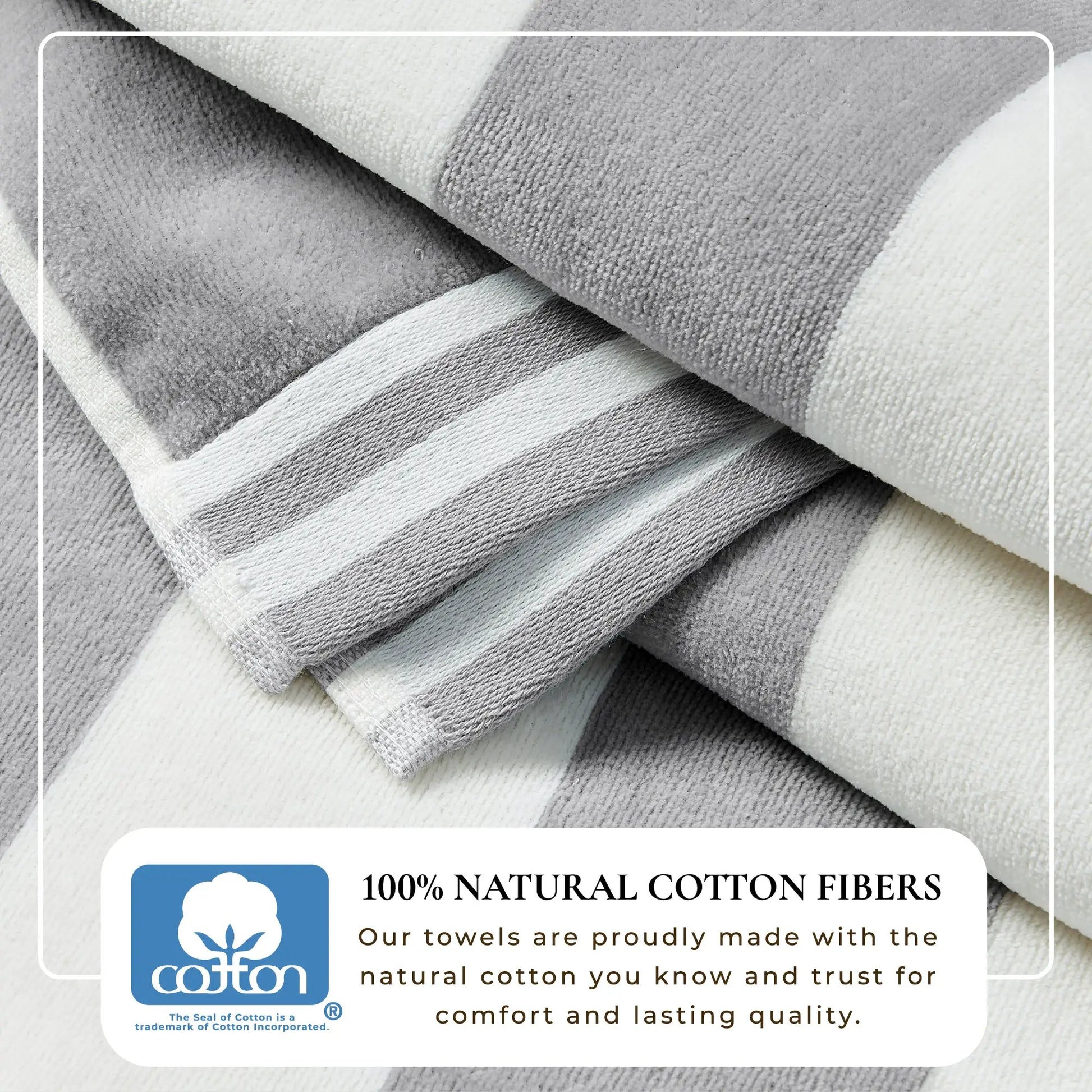 Striped Cabana Beach Towel - Edgartown Collection from PriceLows™