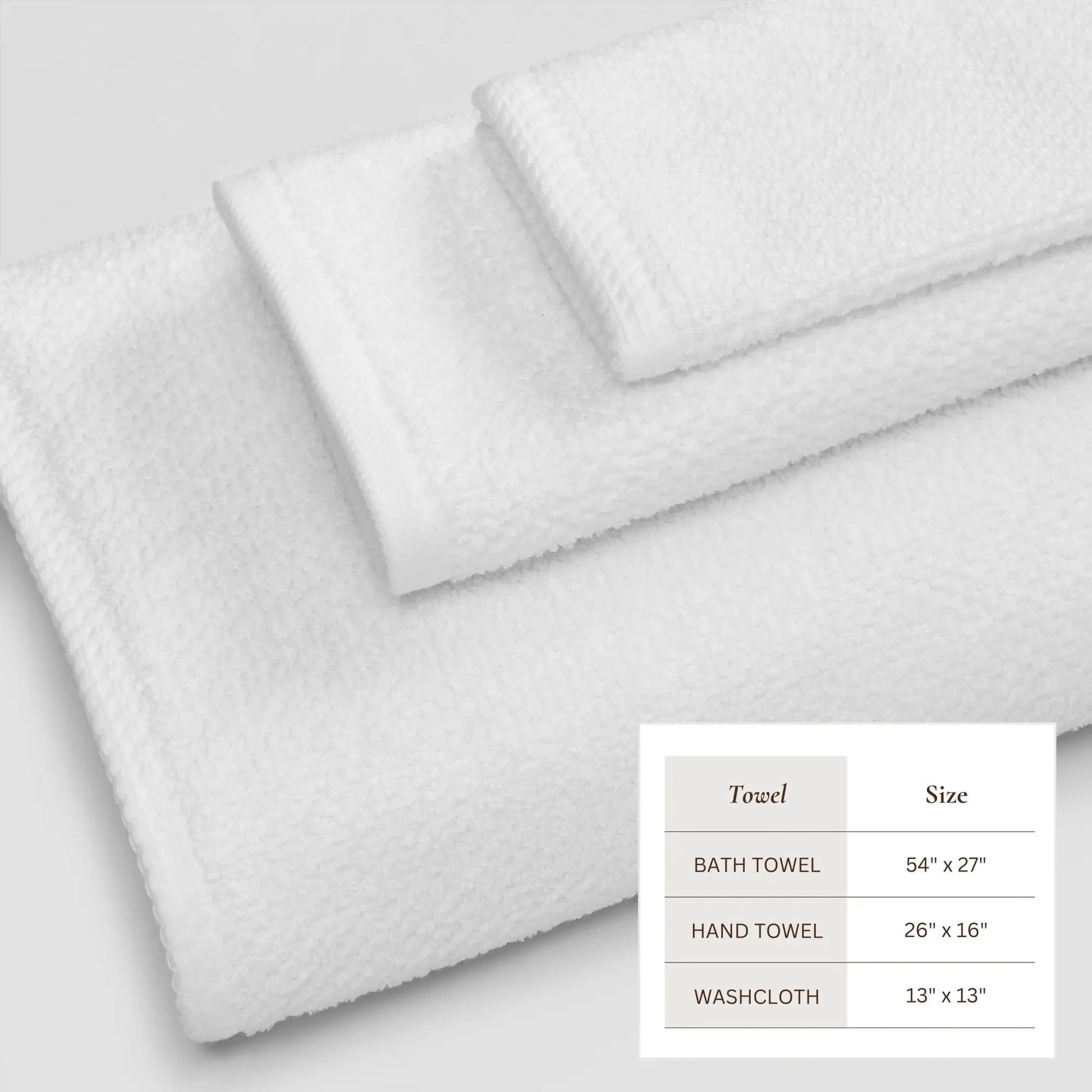 Cotton Textured Bath Towel Set - Acacia Collection from PriceLows™
