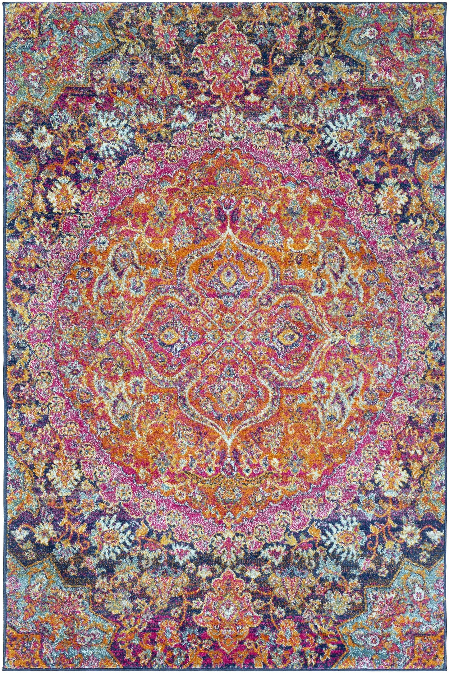Burnt Orange Ojus Area Rug from PriceLows™