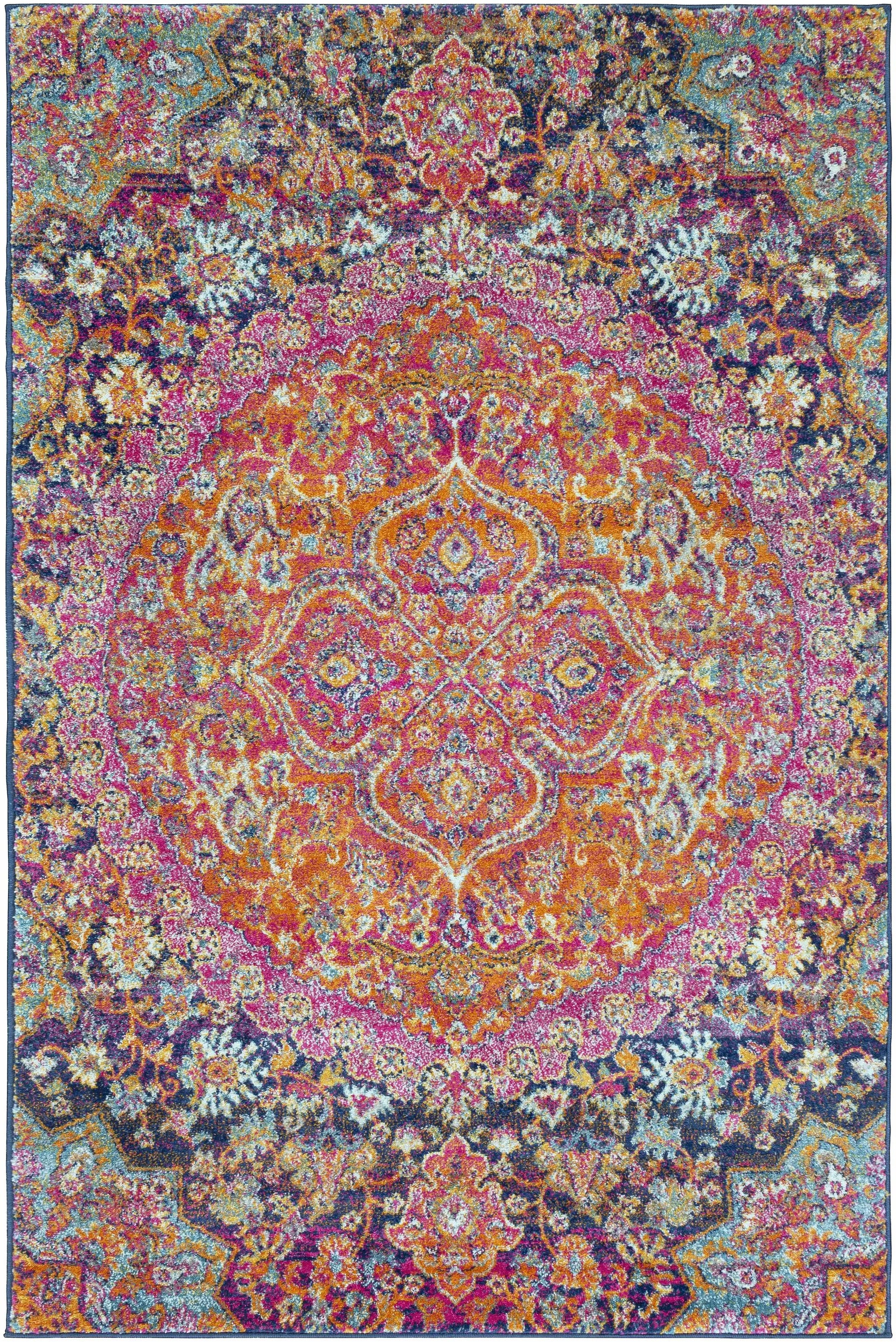 Burnt Orange Ojus Area Rug from PriceLows™