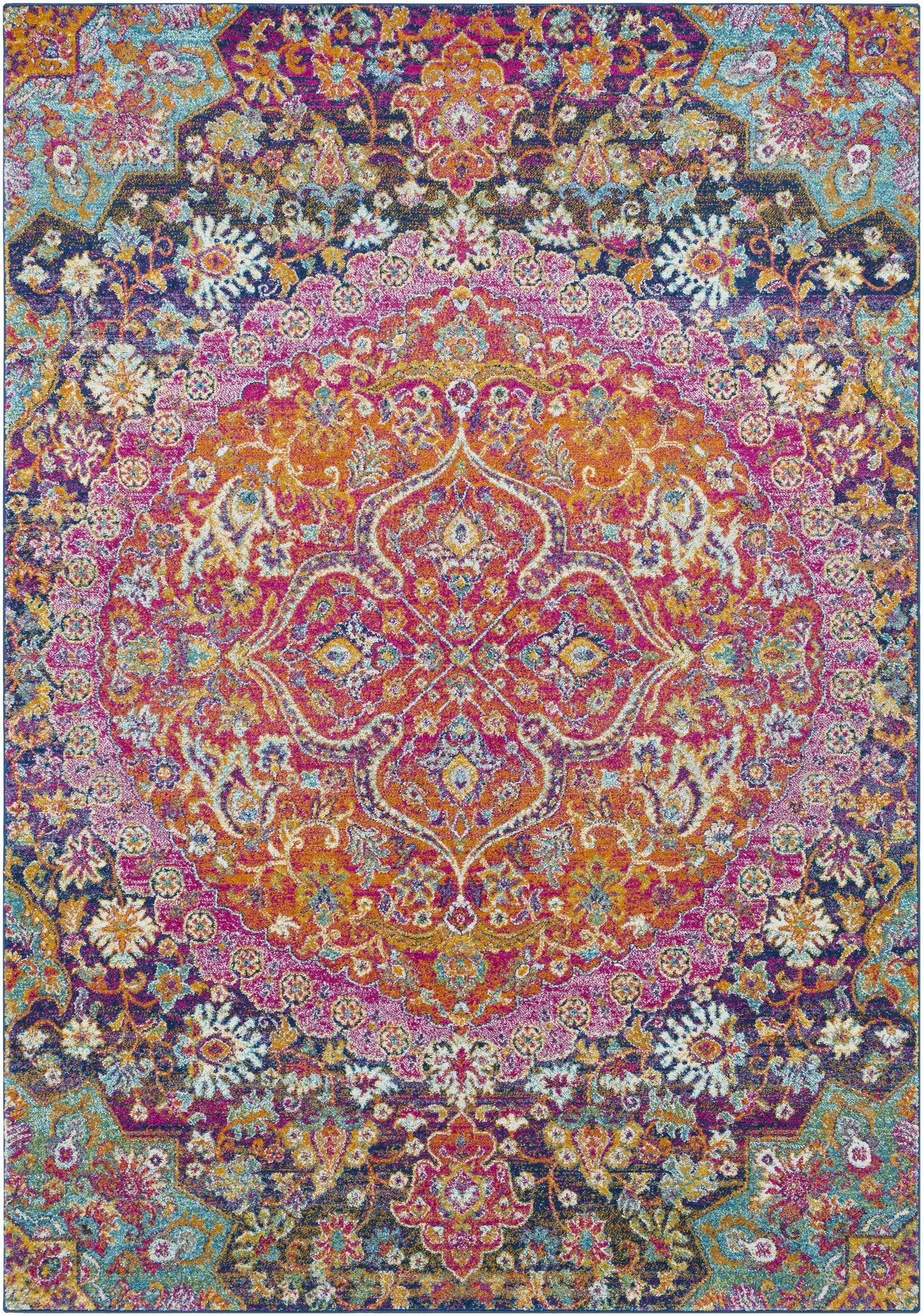 Burnt Orange Ojus Area Rug from PriceLows™