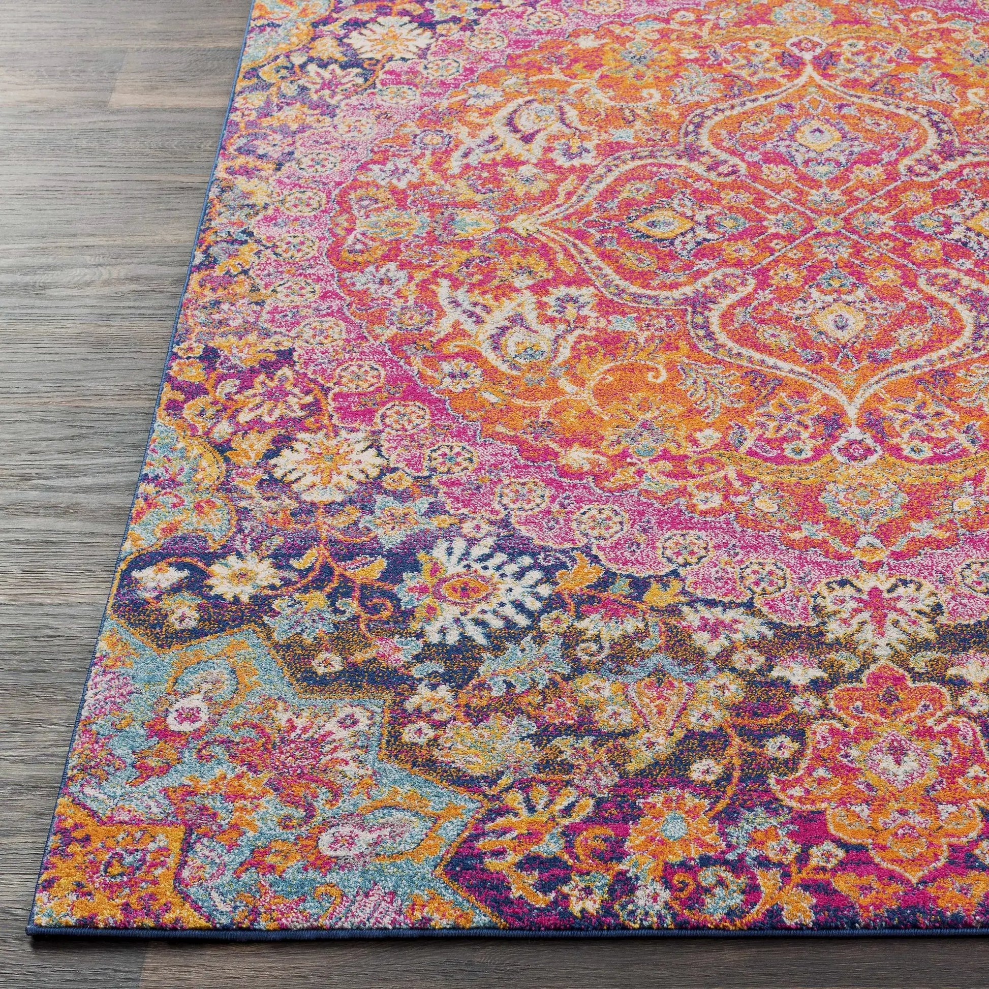 Burnt Orange Ojus Area Rug from PriceLows™
