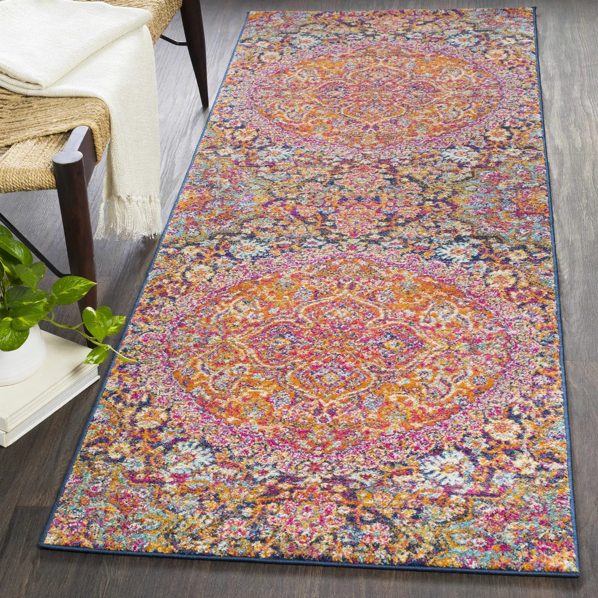 Burnt Orange Ojus Area Rug from PriceLows™
