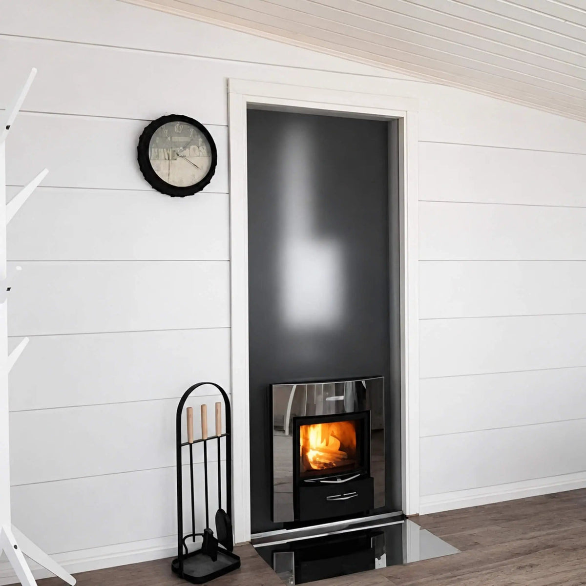 Harvia Duo Series Stainless Steel Wood Sauna Stove With Sauna Stones | Glass | Sauna Heater | Outdoor Living