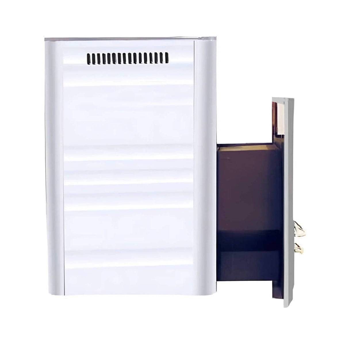 Harvia Duo Series Stainless Steel Wood Sauna Stove With Sauna Stones | Glass | Sauna Heater | Outdoor Living