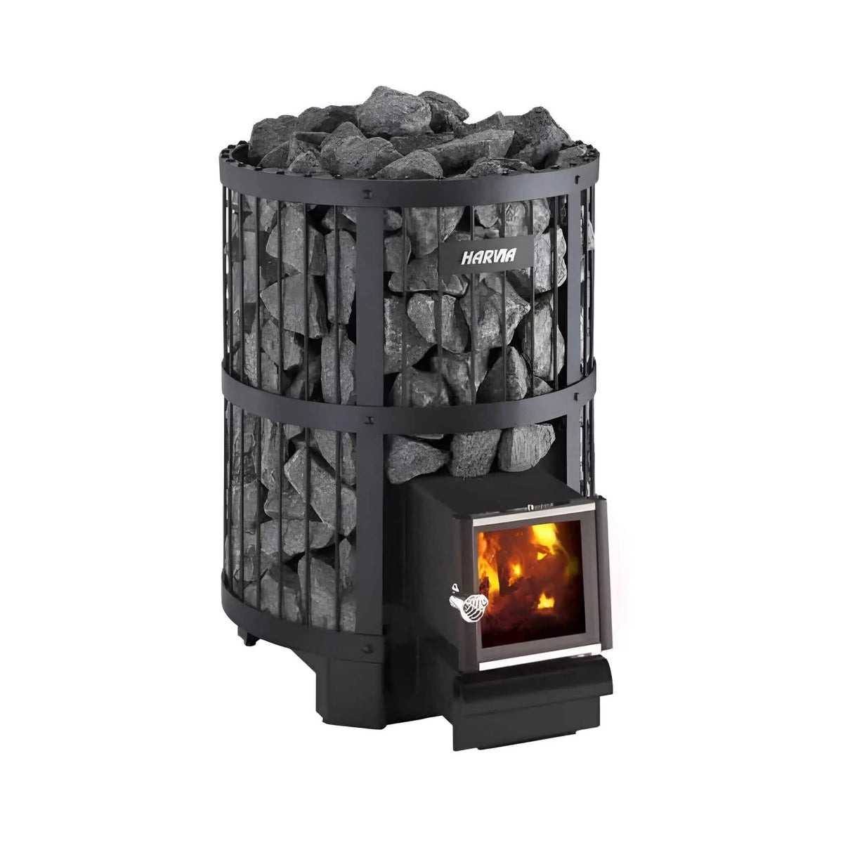 Harvia Legend SL Wood Burning Sauna Stove With Extension Feed & Sauna Stones | Steel | Sauna Heater | Outdoor Living