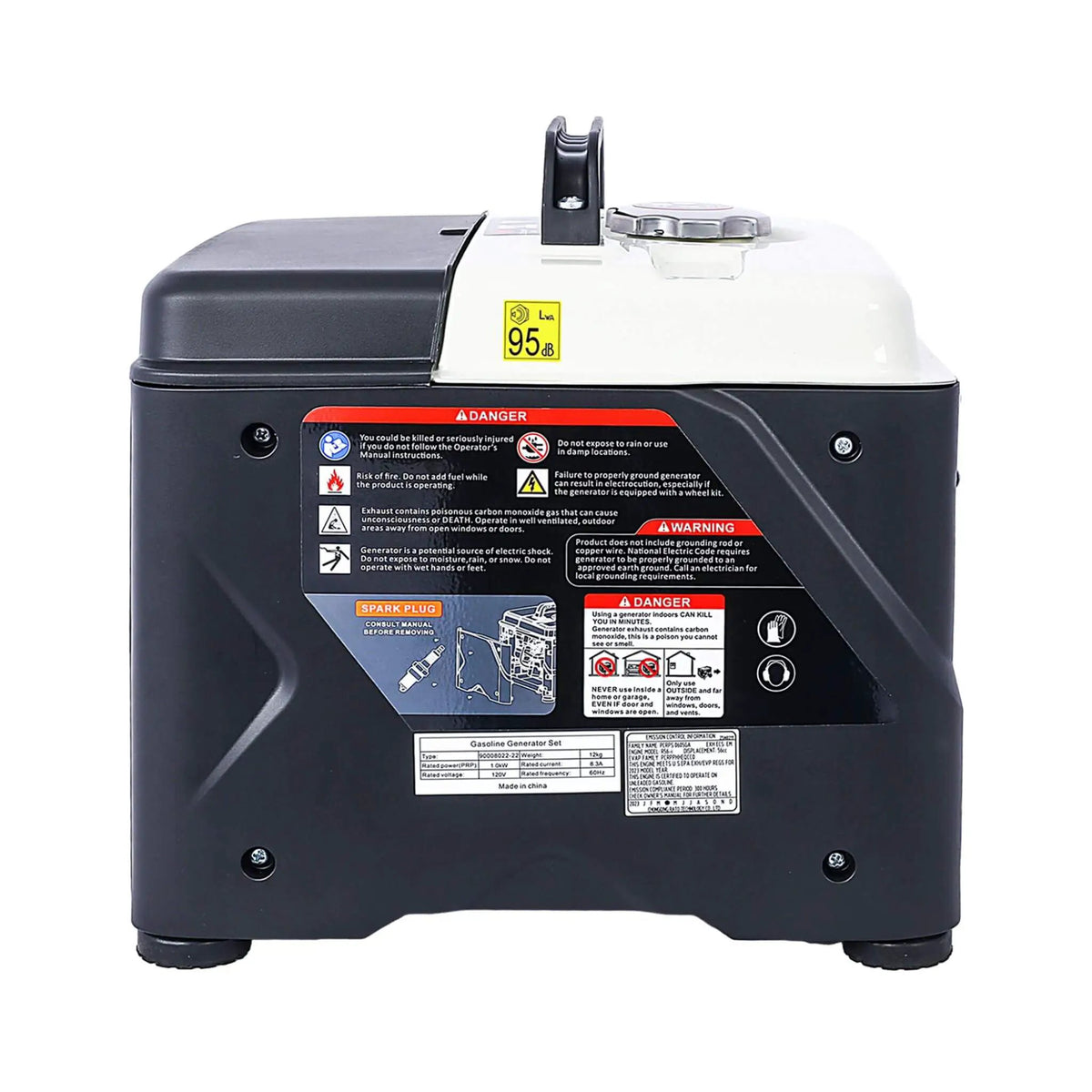 Portable Inverter Generator | 1200W Ultra-Quiet | Gas Engine | 27 Lb Lightweight Design