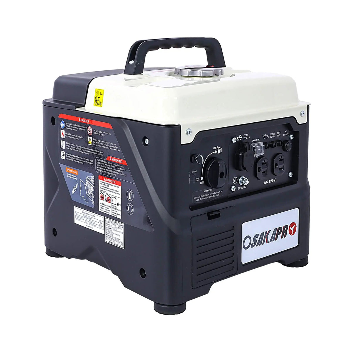 Portable Inverter Generator | 1200W Ultra-Quiet | Gas Engine | 27 Lb Lightweight Design