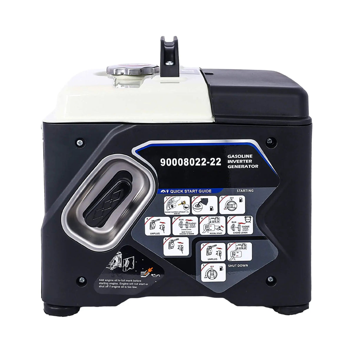 Portable Inverter Generator | 1200W Ultra-Quiet | Gas Engine | 27 Lb Lightweight Design