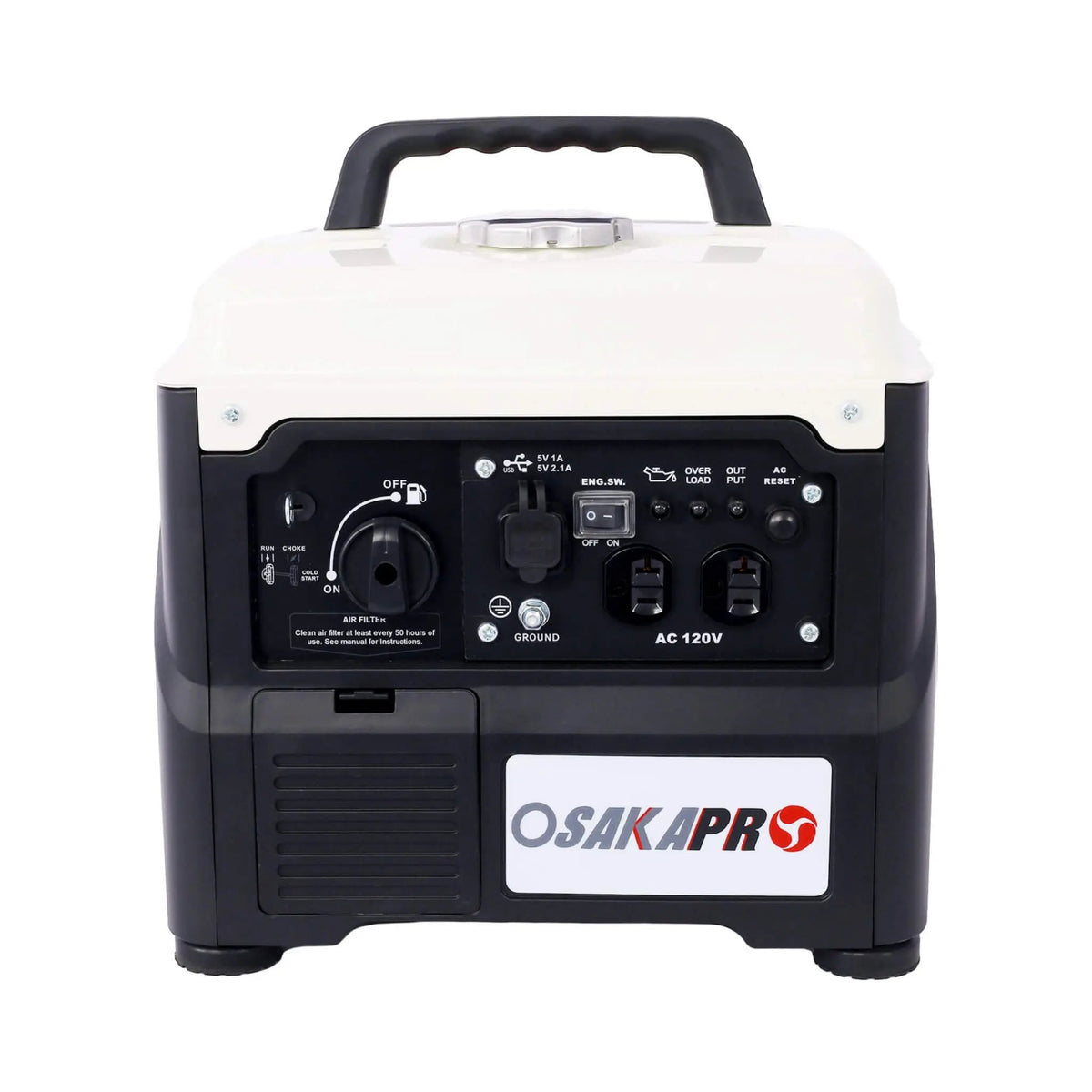 Portable Inverter Generator | 1200W Ultra-Quiet | Gas Engine | 27 Lb Lightweight Design