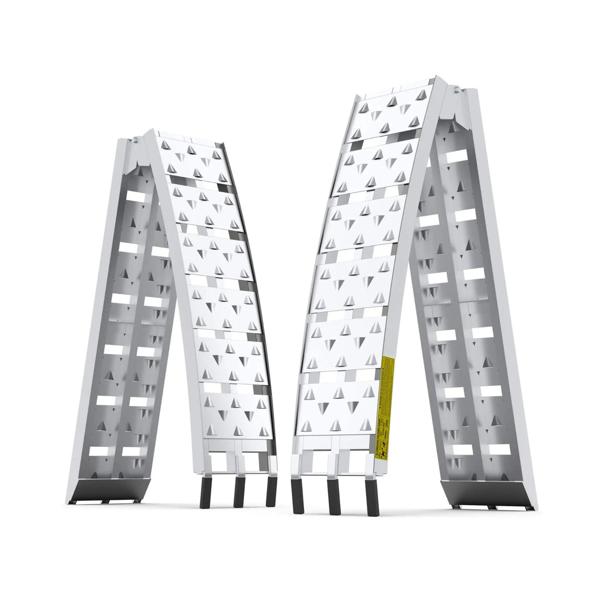 Folding Aluminum Loading Ramps | 7.5FT Length | 1500 Lb Capacity Per Pair | Non-Slip Textured Surface