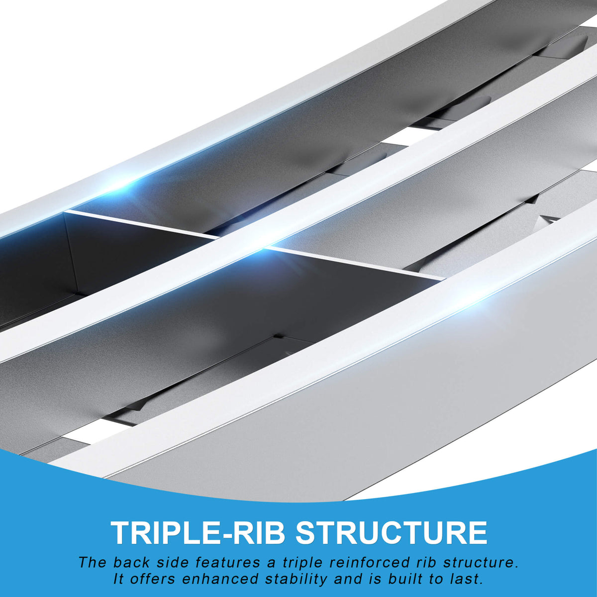 Folding Aluminum Loading Ramps | 7.5FT Length | 1500 Lb Capacity Per Pair | Non-Slip Textured Surface