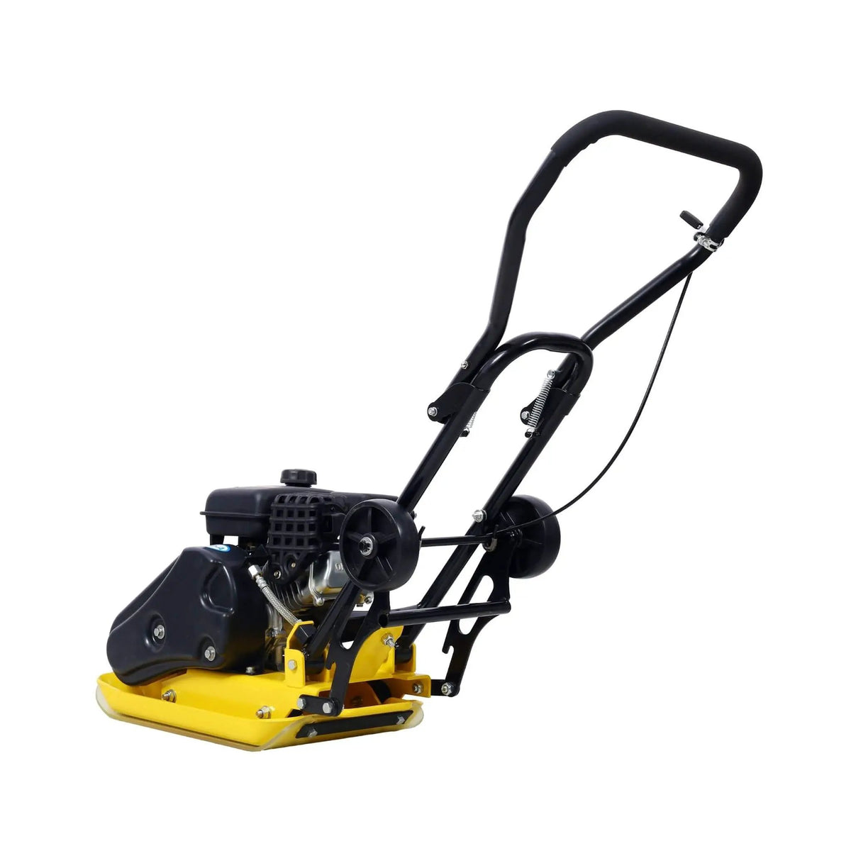Gas-Powered Plate Compactor | 2.5HP 79CC Engine | 8200N Centrifugal Force | Manual Recoil Start