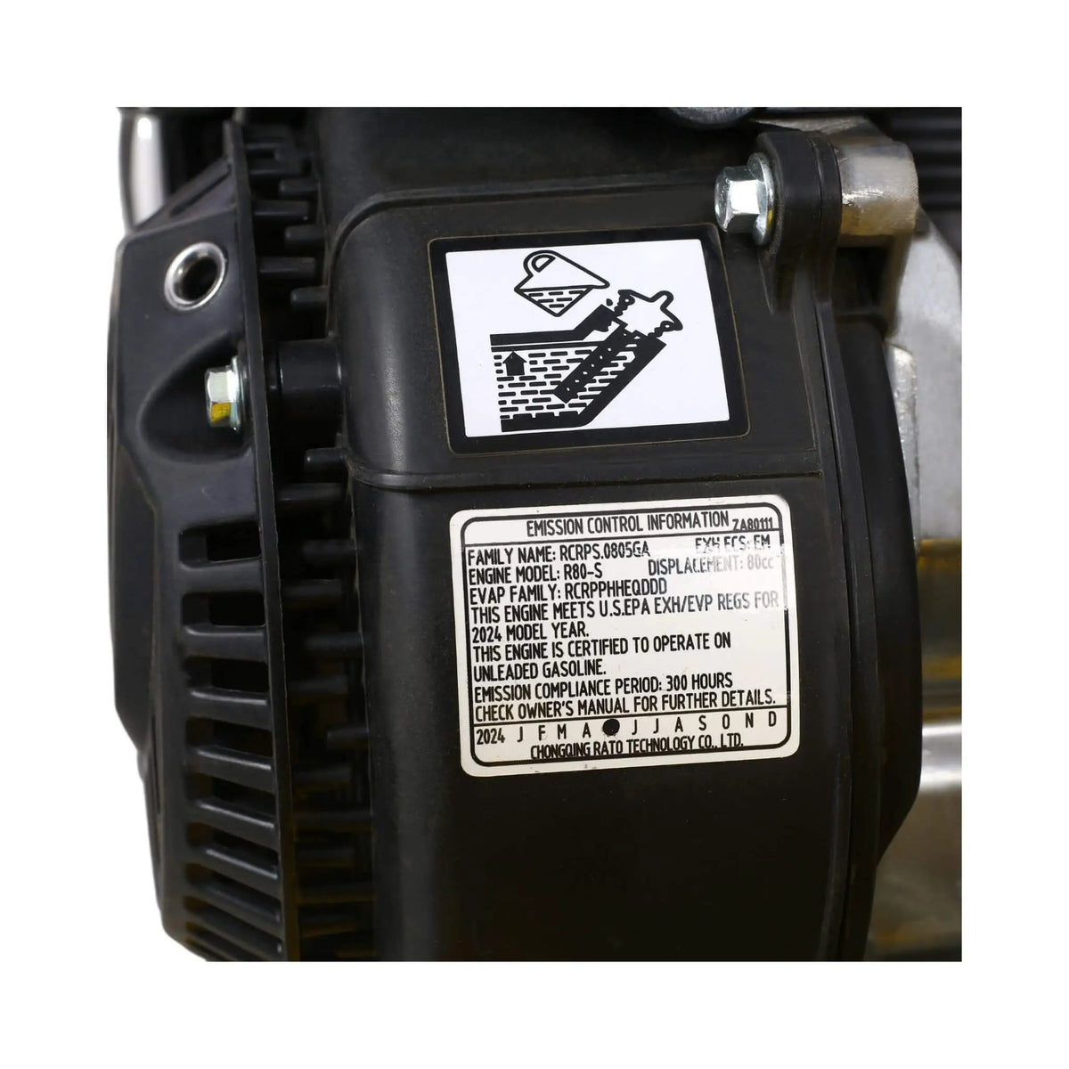 Gas-Powered Plate Compactor | 2.5HP 79CC Engine | 8200N Centrifugal Force | Manual Recoil Start