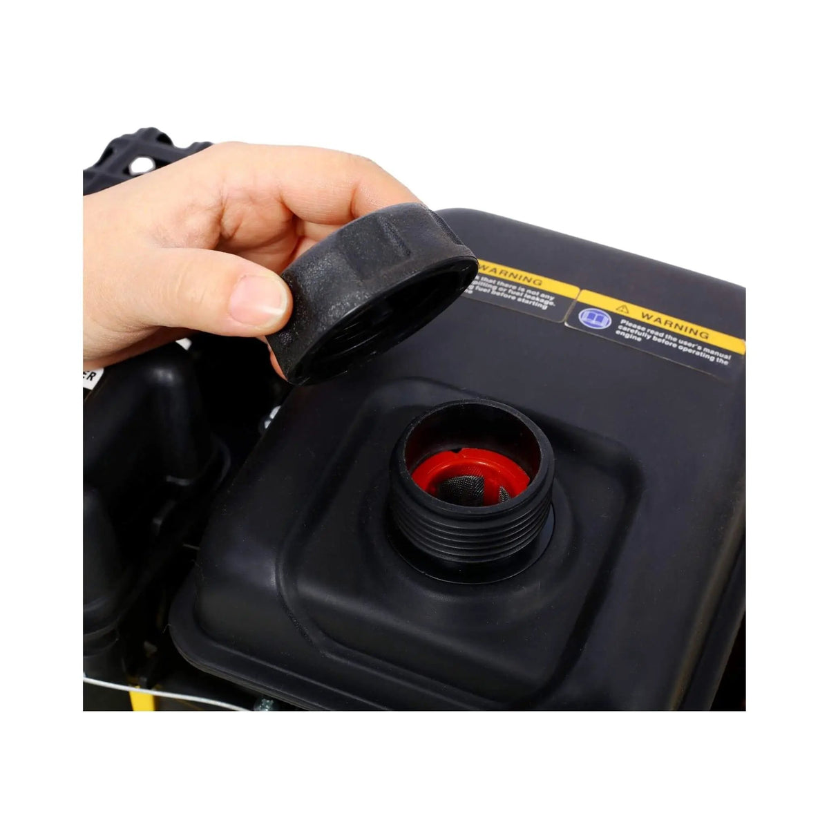 Gas-Powered Plate Compactor | 2.5HP 79CC Engine | 8200N Centrifugal Force | Manual Recoil Start