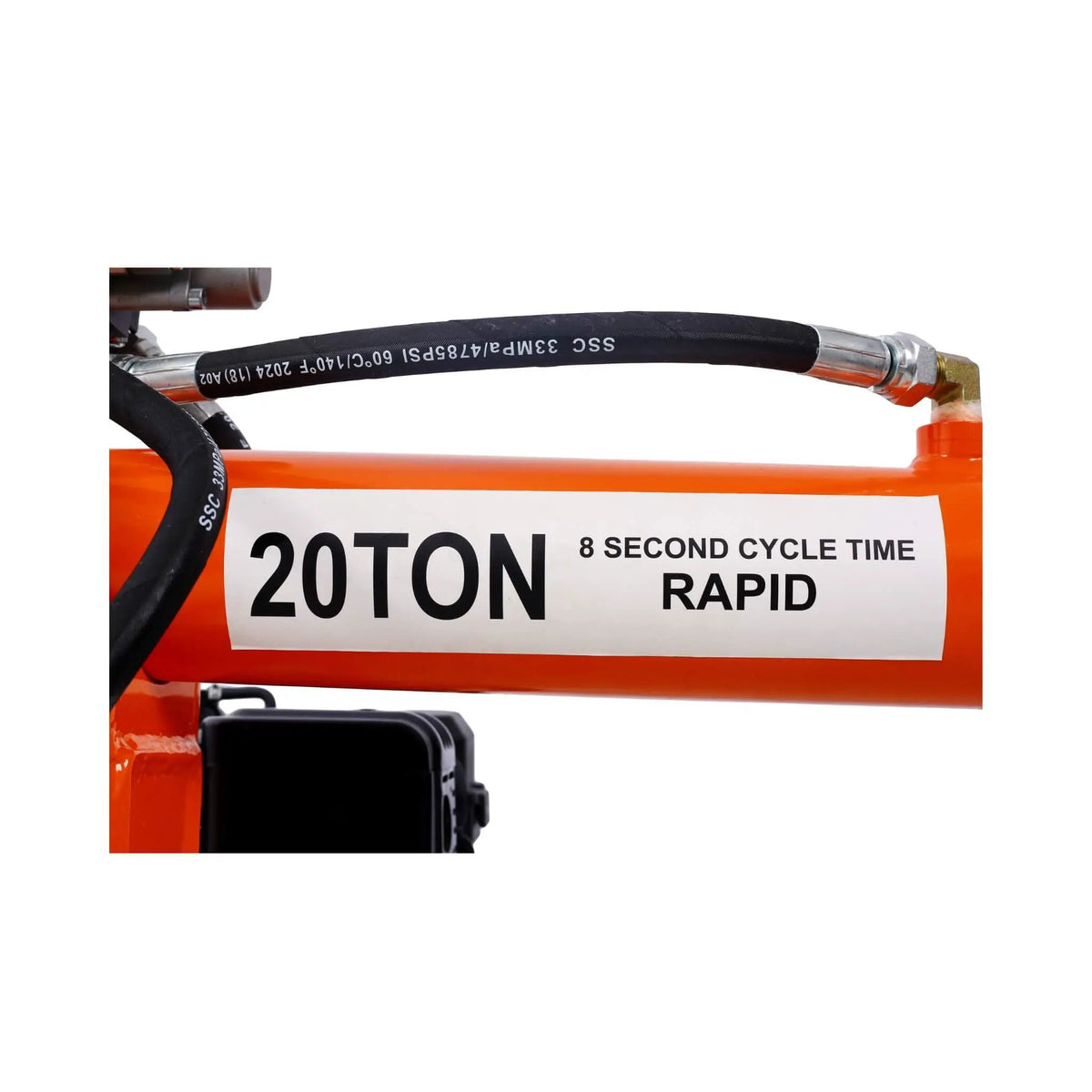 Portable Log Splitter | 20-Ton Force | 7HP Engine | Auto-Return Hydraulic Ram