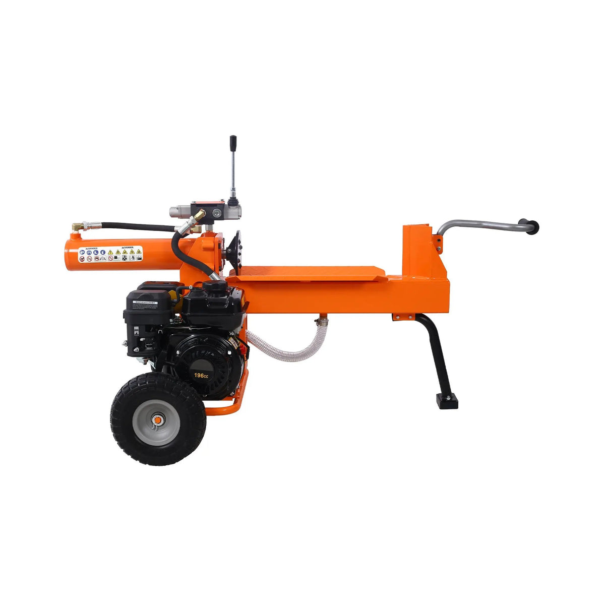 Portable Log Splitter | 20-Ton Force | 7HP Engine | Auto-Return Hydraulic Ram