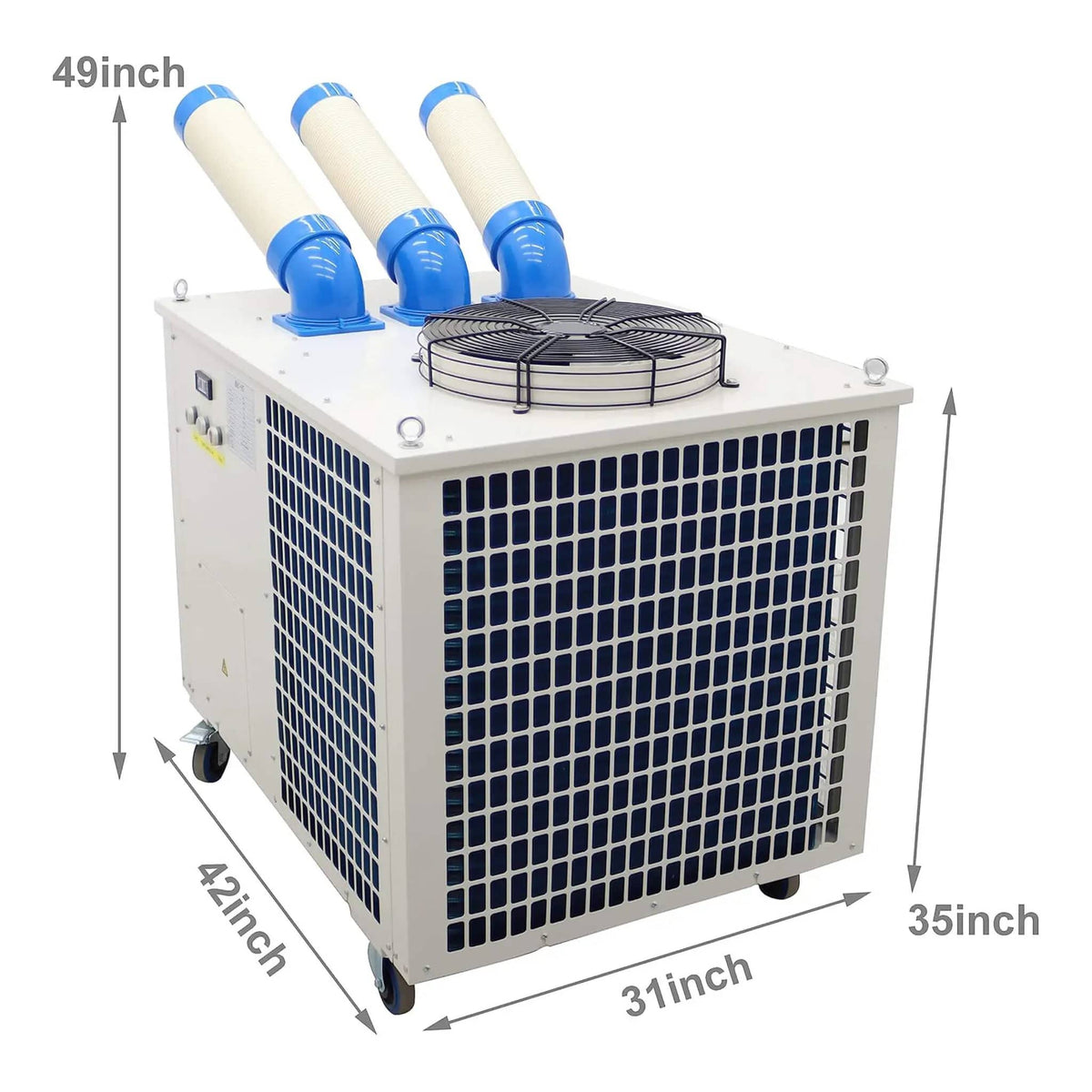 Heavy-Duty 220V Portable 29K BTU Outdoor Industrial Spot Cooler Air Conditioner | 220 Volt | Stainless Steel | Outdoor Living