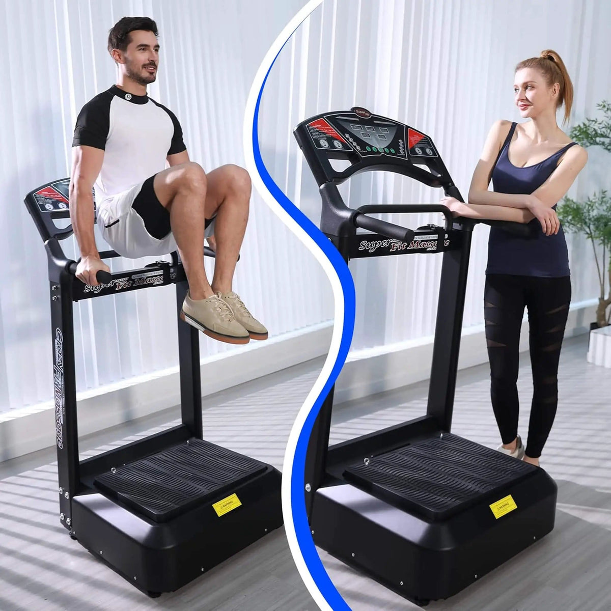 Heavy-Duty 400LBS Whole Body Vibration Plate Workout Machine | 400 lb | Vibration Exercise Machine | Home