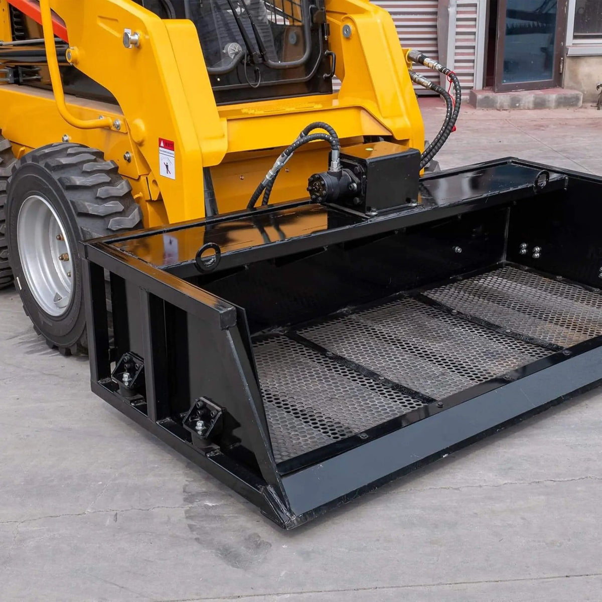 Heavy-Duty 60-Inch Topsoil Screening Skid Steer Bucket Attachment | 60 Inch | Skid Steer Attachment | Home