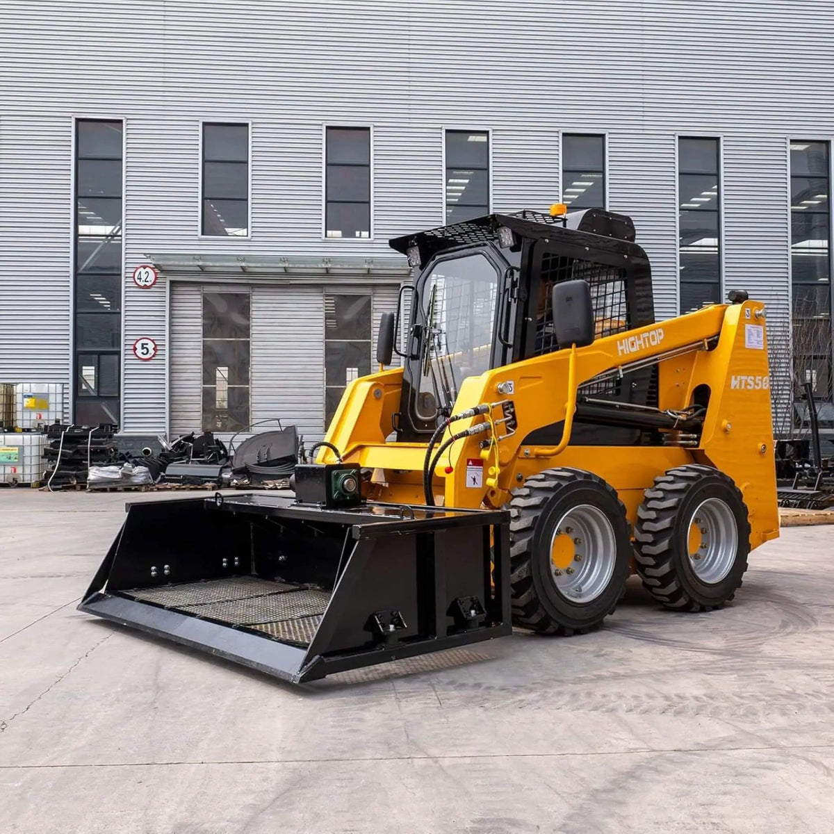 Heavy-Duty 60-Inch Topsoil Screening Skid Steer Bucket Attachment | 60 Inch | Skid Steer Attachment | Home